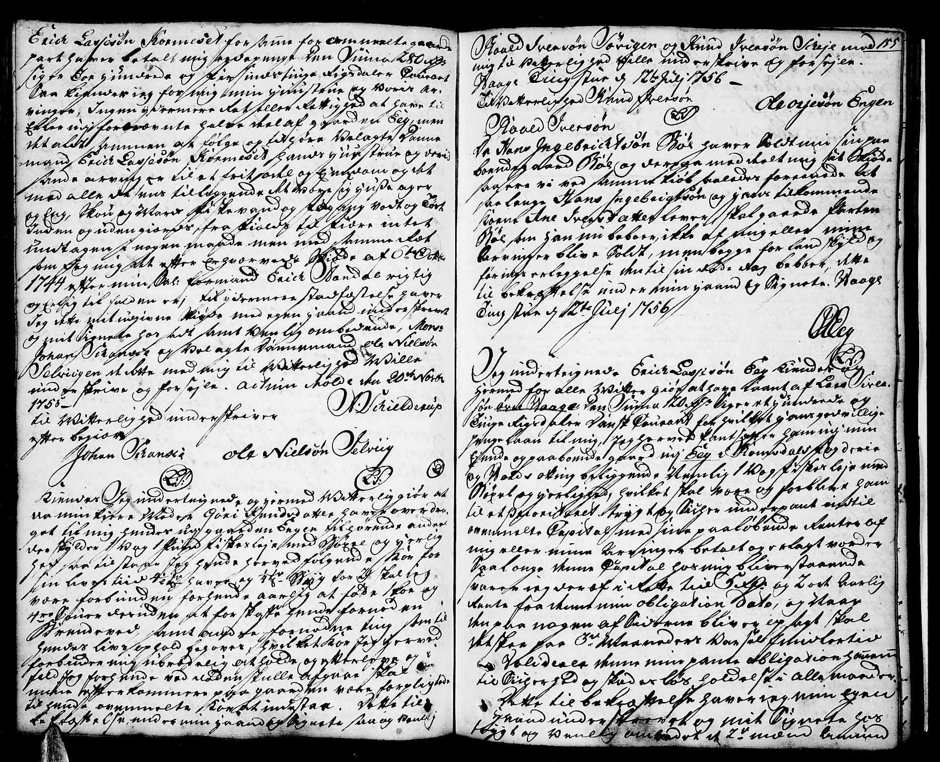Romsdal sorenskriveri, SAT/A-4149/1/2/2C/L0003: Mortgage book no. 3, 1747-1767, p. 155