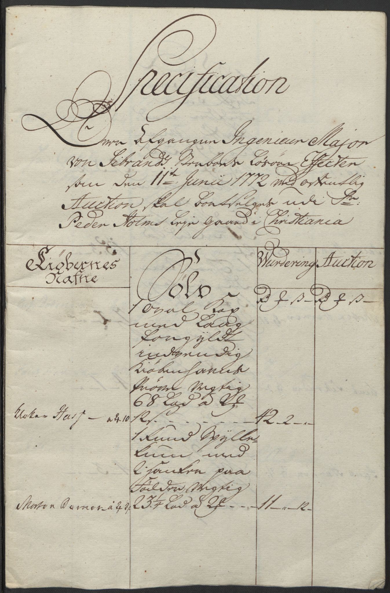Forsvaret, Generalauditøren, RA/RAFA-1772/F/Fj/Fja/L0033: --, 1744-1823, p. 144