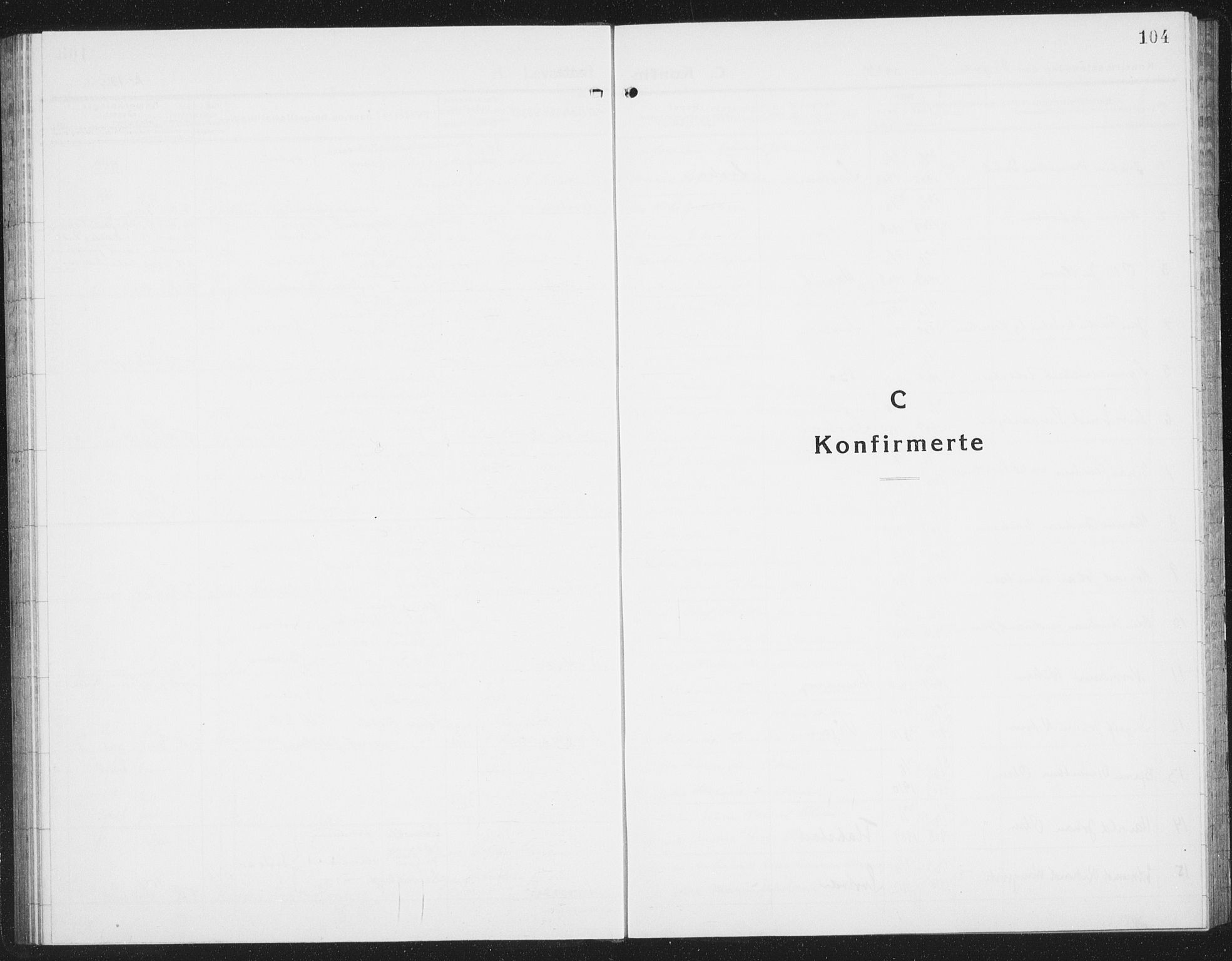 Ministerialprotokoller, klokkerbøker og fødselsregistre - Nordland, SAT/A-1459/877/L1117: Parish register (copy) no. 877C01, 1923-1942, p. 104