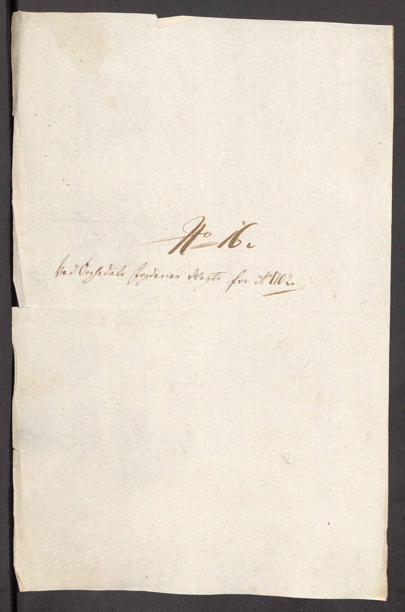 Rentekammeret inntil 1814, Reviderte regnskaper, Fogderegnskap, AV/RA-EA-4092/R60/L3952: Fogderegnskap Orkdal og Gauldal, 1702, p. 163