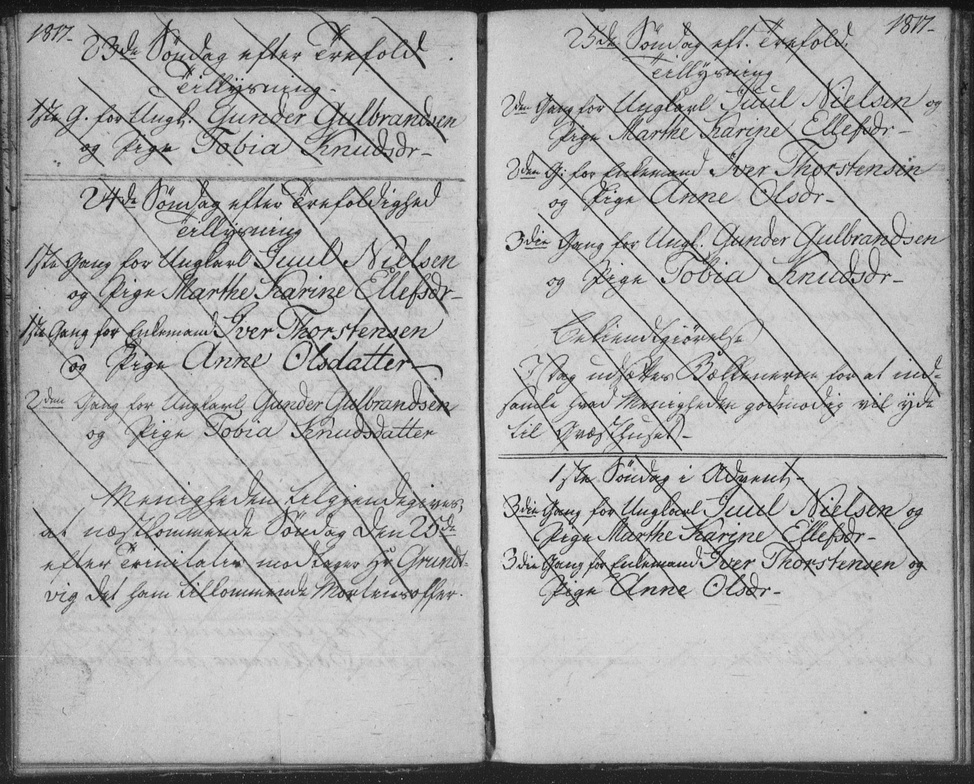 Bragernes kirkebøker, AV/SAKO-A-6/H/Ha/L0001: Banns register no. 1, 1817-1831