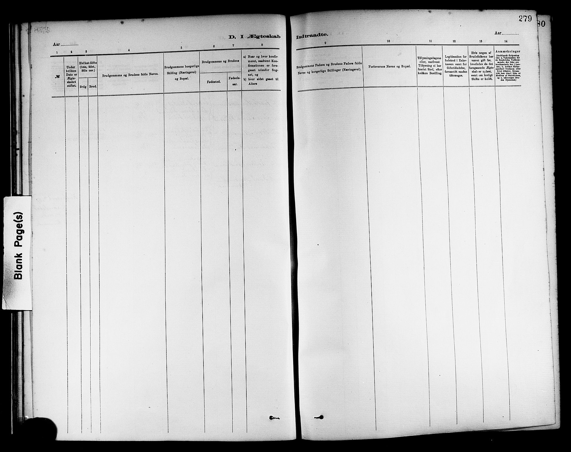Haus sokneprestembete, SAB/A-75601/H/Haa: Parish register (official) no. A 19II, 1878-1886, p. 279