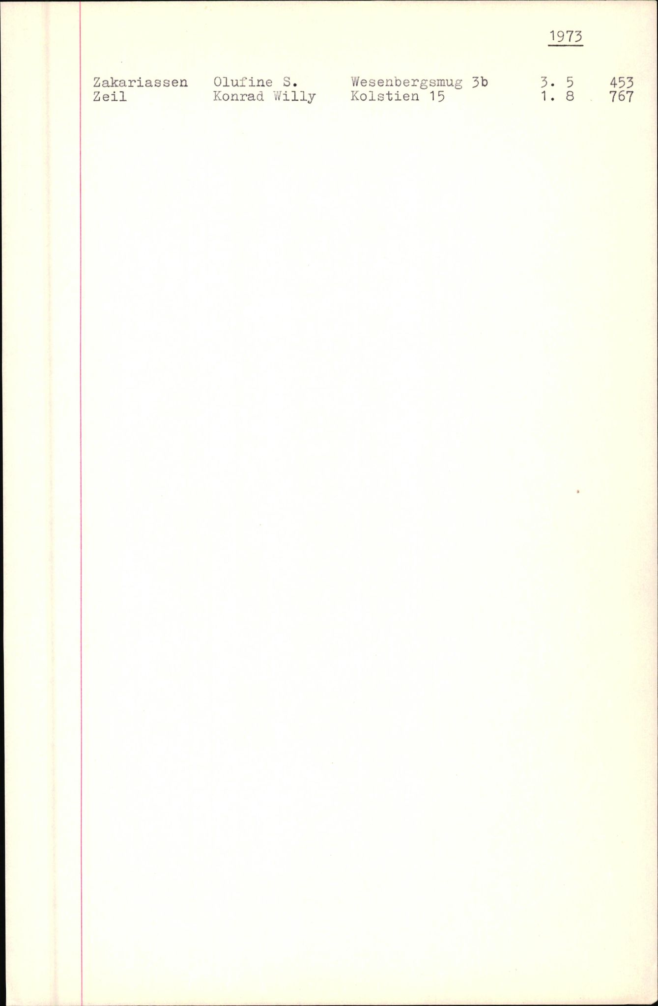 Byfogd og Byskriver i Bergen, SAB/A-3401/06/06Nb/L0010: Register til dødsfalljournaler, 1973-1975, p. 112