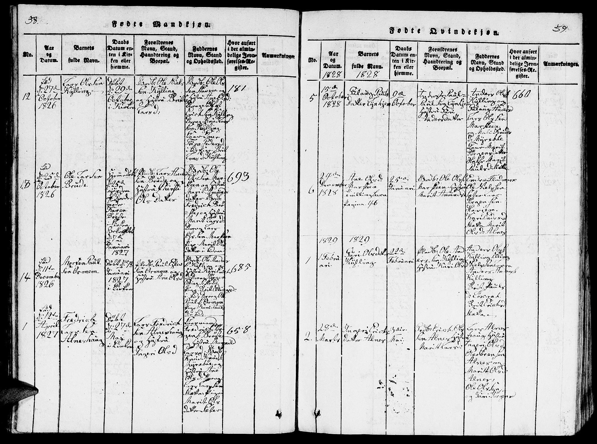 Ministerialprotokoller, klokkerbøker og fødselsregistre - Møre og Romsdal, AV/SAT-A-1454/546/L0595: Parish register (copy) no. 546C01, 1818-1836, p. 38-39