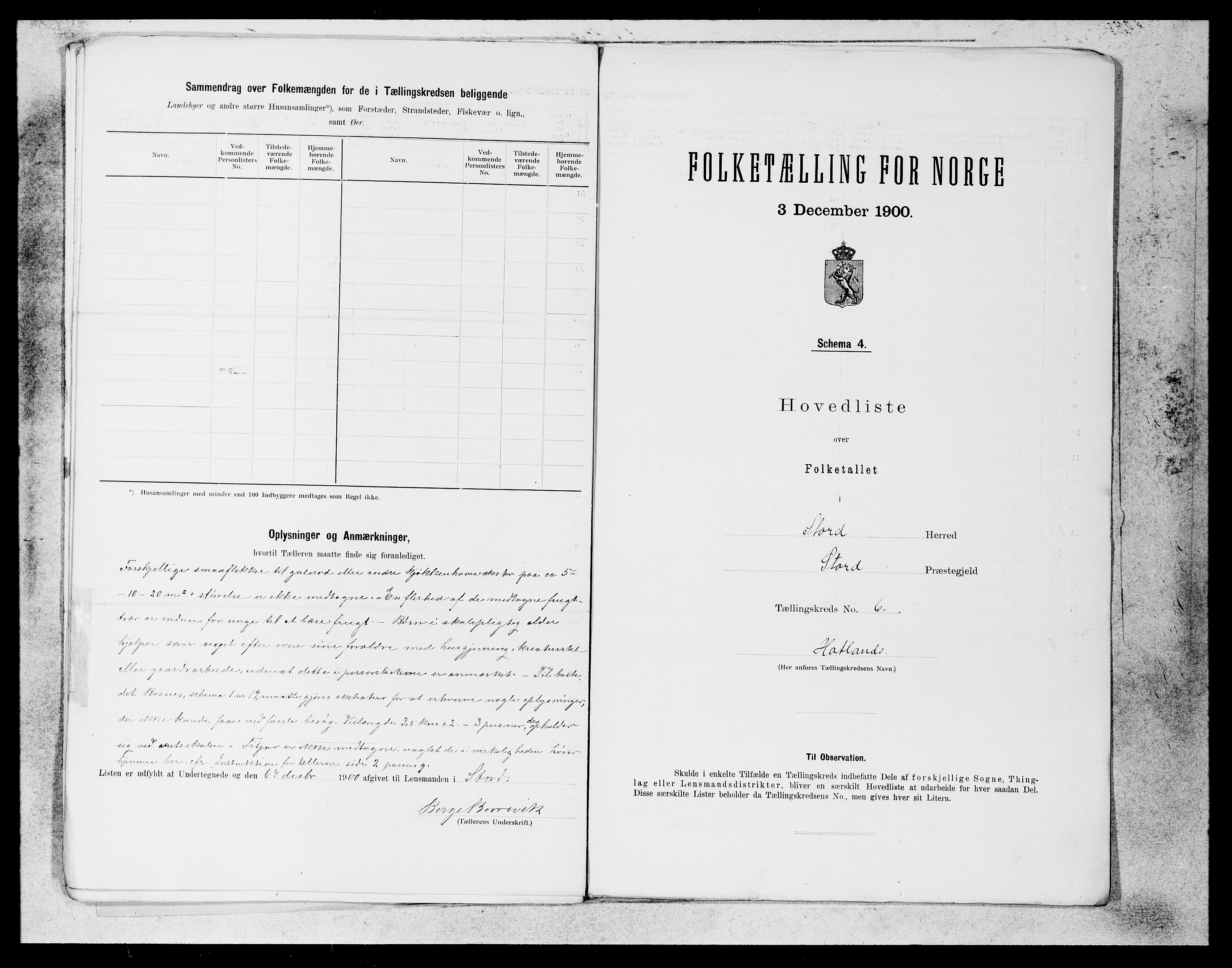 SAB, 1900 census for Stord, 1900, p. 14