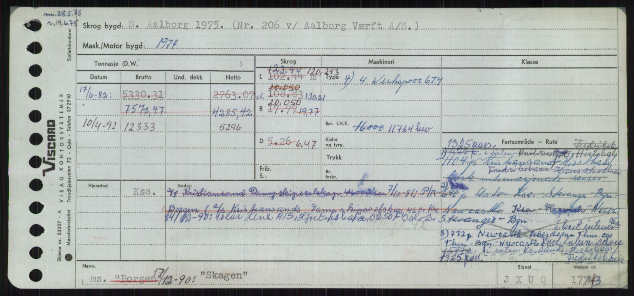 Sjøfartsdirektoratet med forløpere, Skipsmålingen, RA/S-1627/H/Ha/L0005/0001: Fartøy, S-Sven / Fartøy, S-Skji, p. 613