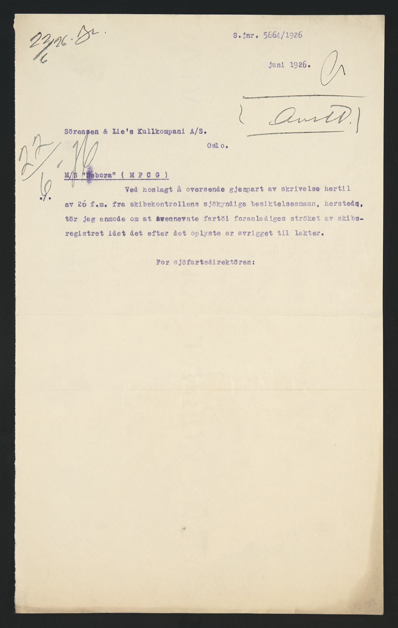 Sjøfartsdirektoratet med forløpere, skipsmapper slettede skip, AV/RA-S-4998/F/Fa/L0235: --, 1847-1930, p. 5