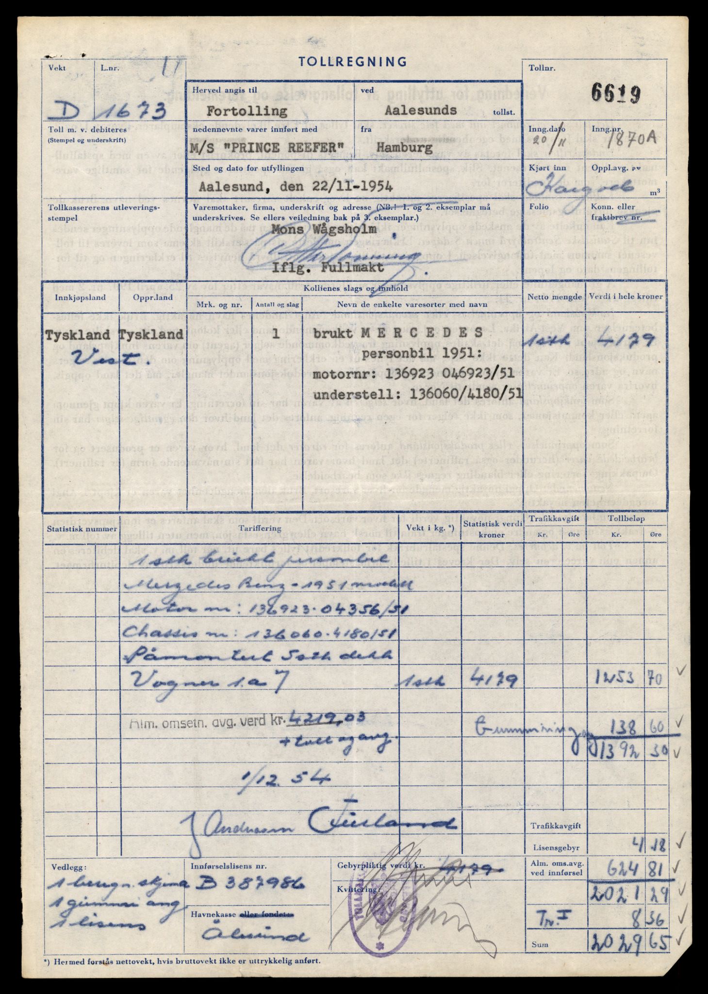 Møre og Romsdal vegkontor - Ålesund trafikkstasjon, AV/SAT-A-4099/F/Fe/L0042: Registreringskort for kjøretøy T 13906 - T 14079, 1927-1998, p. 1661