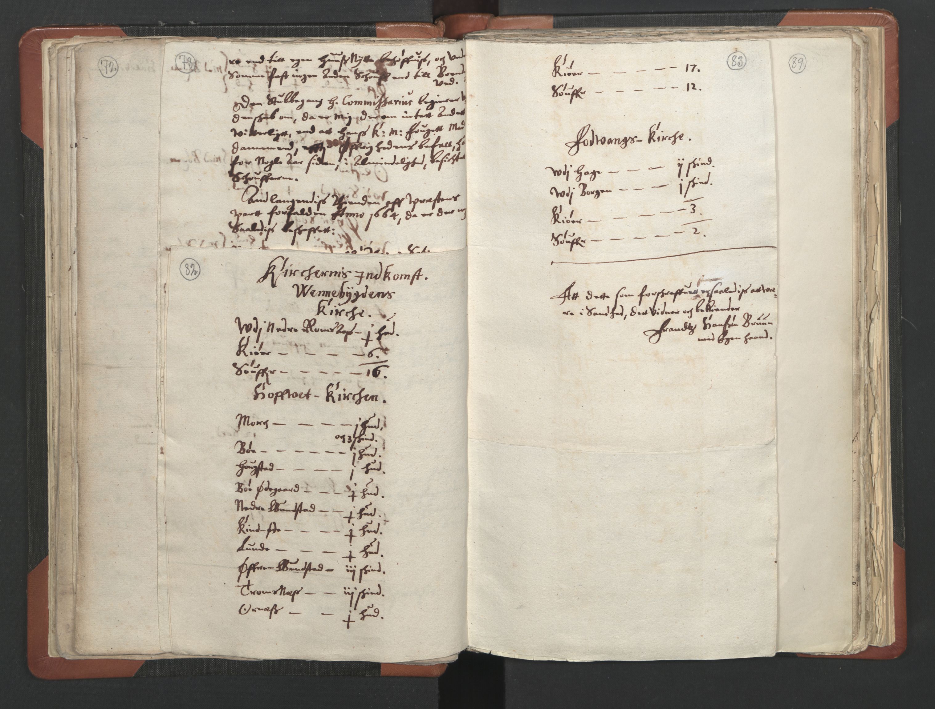 RA, Vicar's Census 1664-1666, no. 6: Gudbrandsdal deanery, 1664-1666, p. 82-83