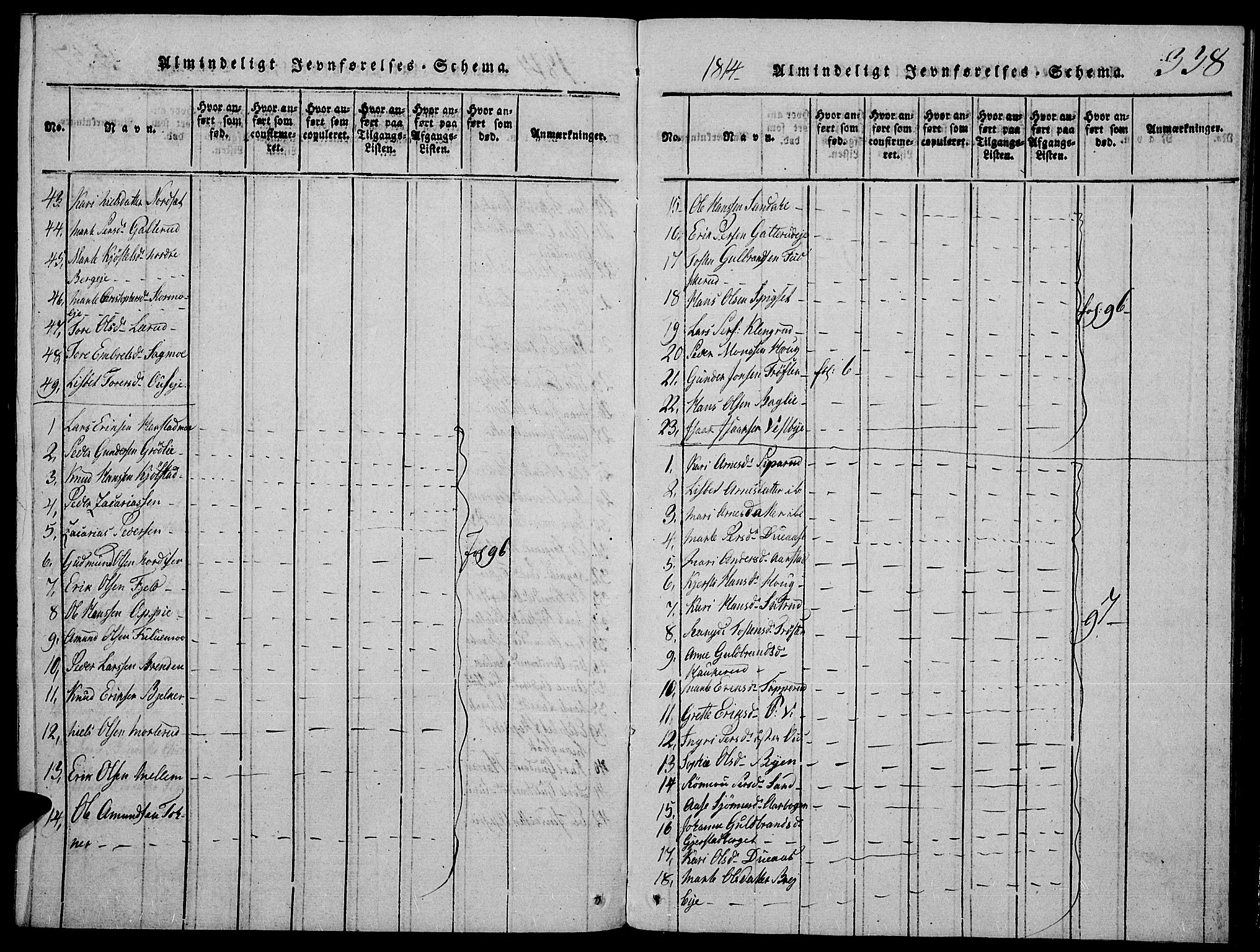 Strøm-Odalen prestekontor, SAH/PREST-028/H/Ha/Hab/L0001: Parish register (copy) no. 1, 1813-1825, p. 338