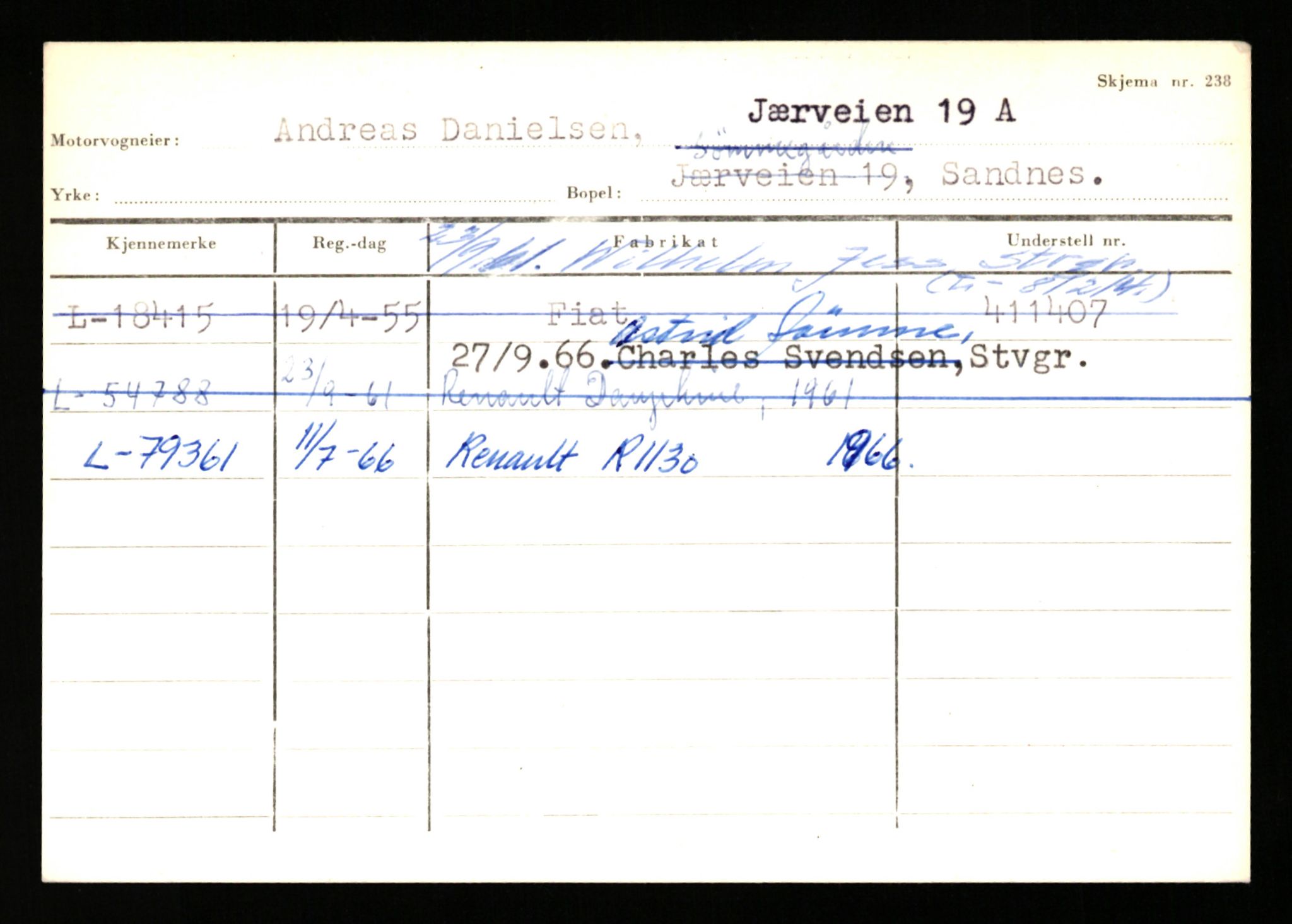 Stavanger trafikkstasjon, AV/SAST-A-101942/0/H/L0006: Dalva - Egersund, 1930-1971, p. 75