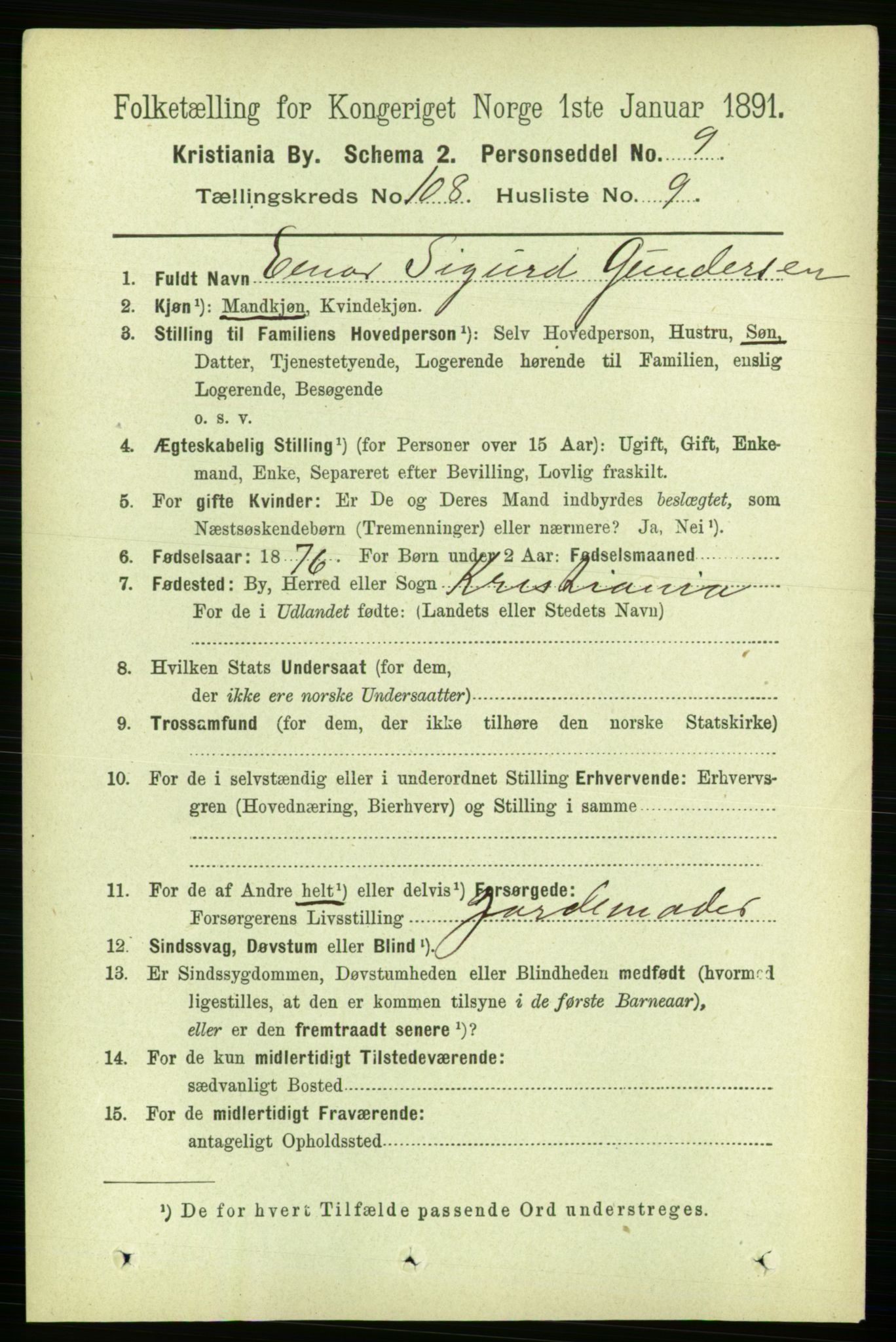 RA, 1891 census for 0301 Kristiania, 1891, p. 55742