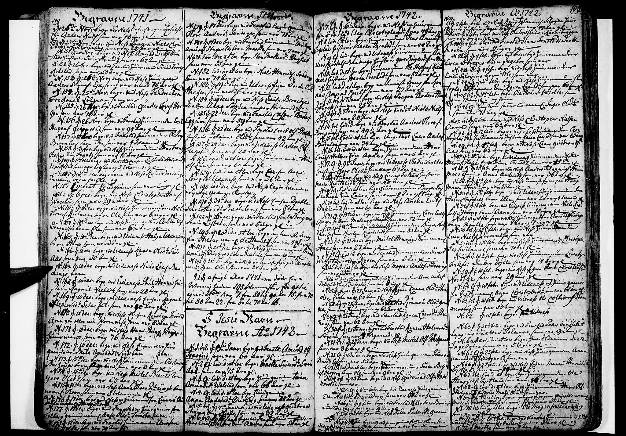 Nes prestekontor Kirkebøker, SAO/A-10410/F/Fa/L0003: Parish register (official) no. I 3, 1734-1781, p. 109