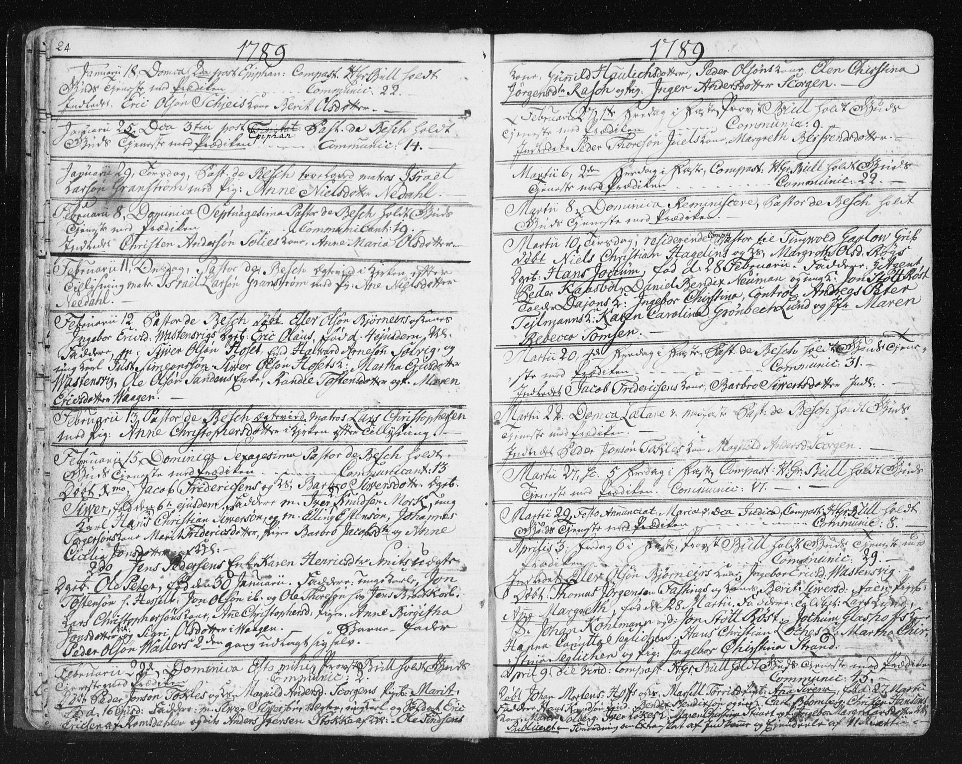Ministerialprotokoller, klokkerbøker og fødselsregistre - Møre og Romsdal, SAT/A-1454/572/L0841: Parish register (official) no. 572A04, 1784-1819, p. 24