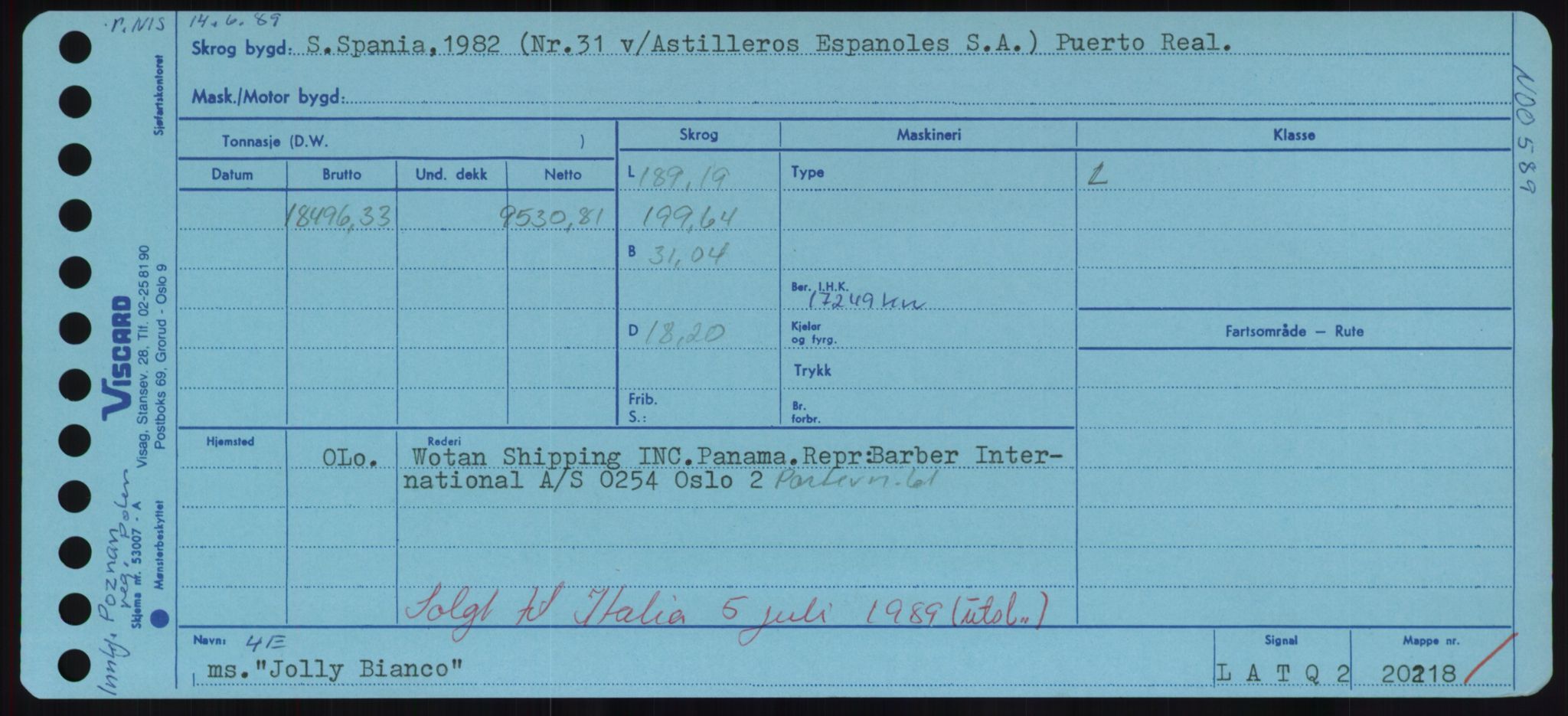 Sjøfartsdirektoratet med forløpere, Skipsmålingen, RA/S-1627/H/Hd/L0019: Fartøy, J, p. 517