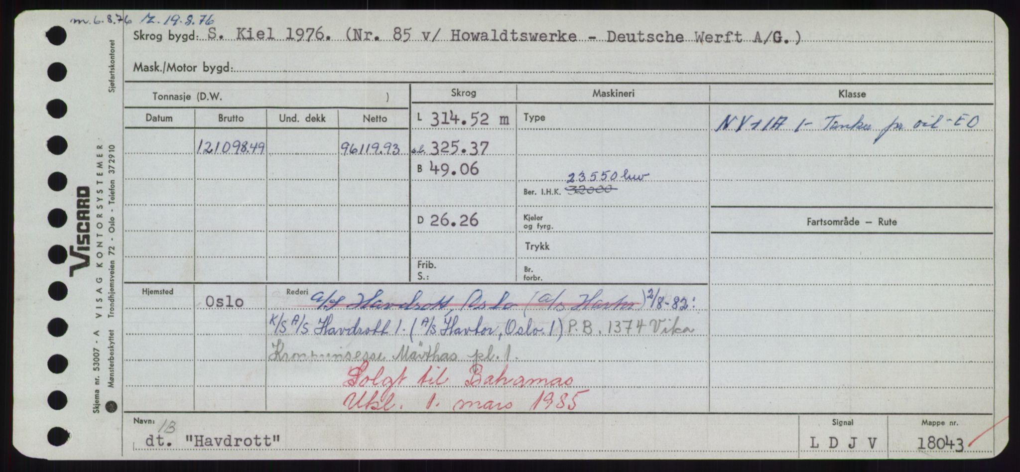 Sjøfartsdirektoratet med forløpere, Skipsmålingen, AV/RA-S-1627/H/Hd/L0014: Fartøy, H-Havl, p. 507