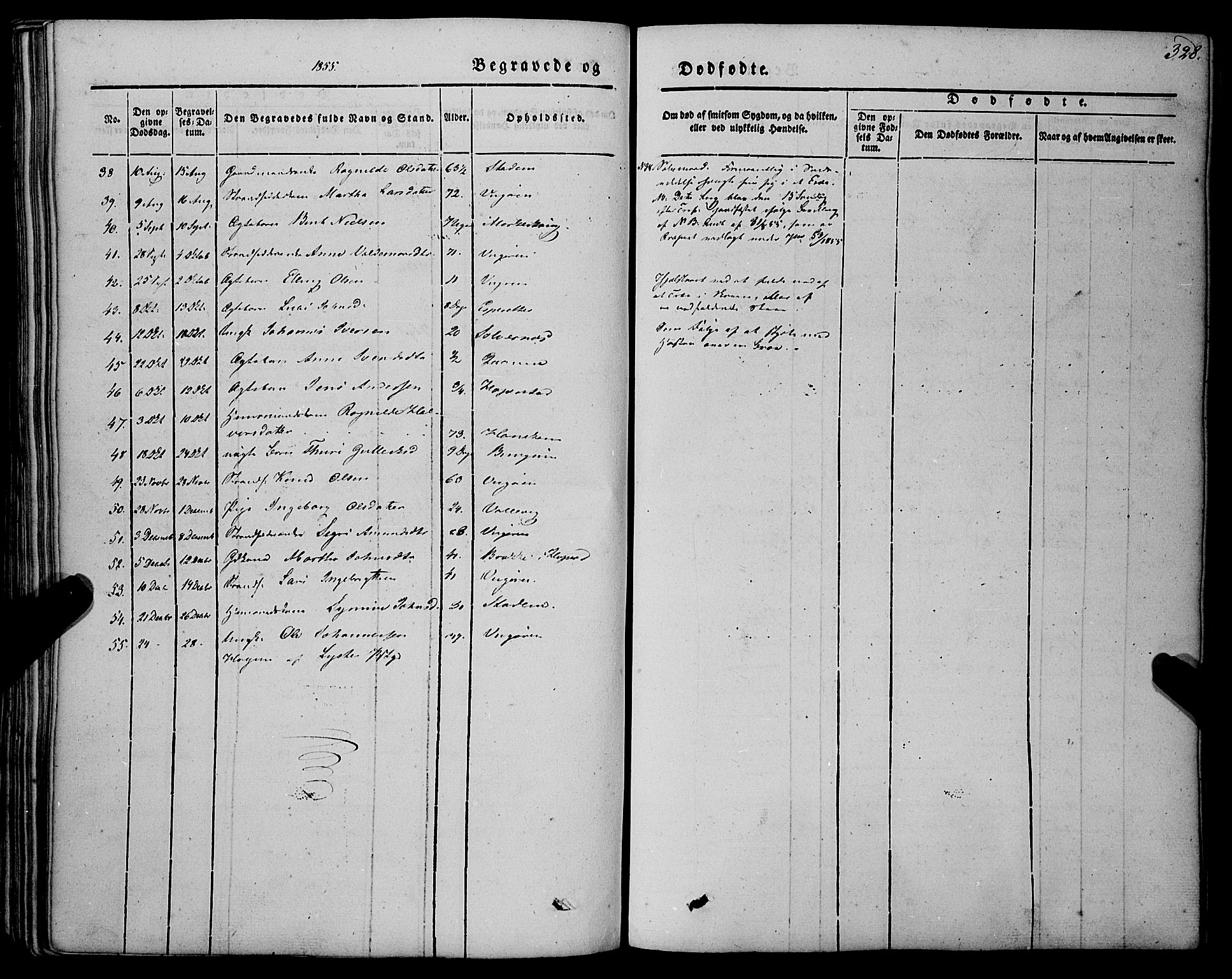 Vik sokneprestembete, AV/SAB-A-81501/H/Haa/Haaa/L0008: Parish register (official) no. A 8, 1846-1865, p. 328