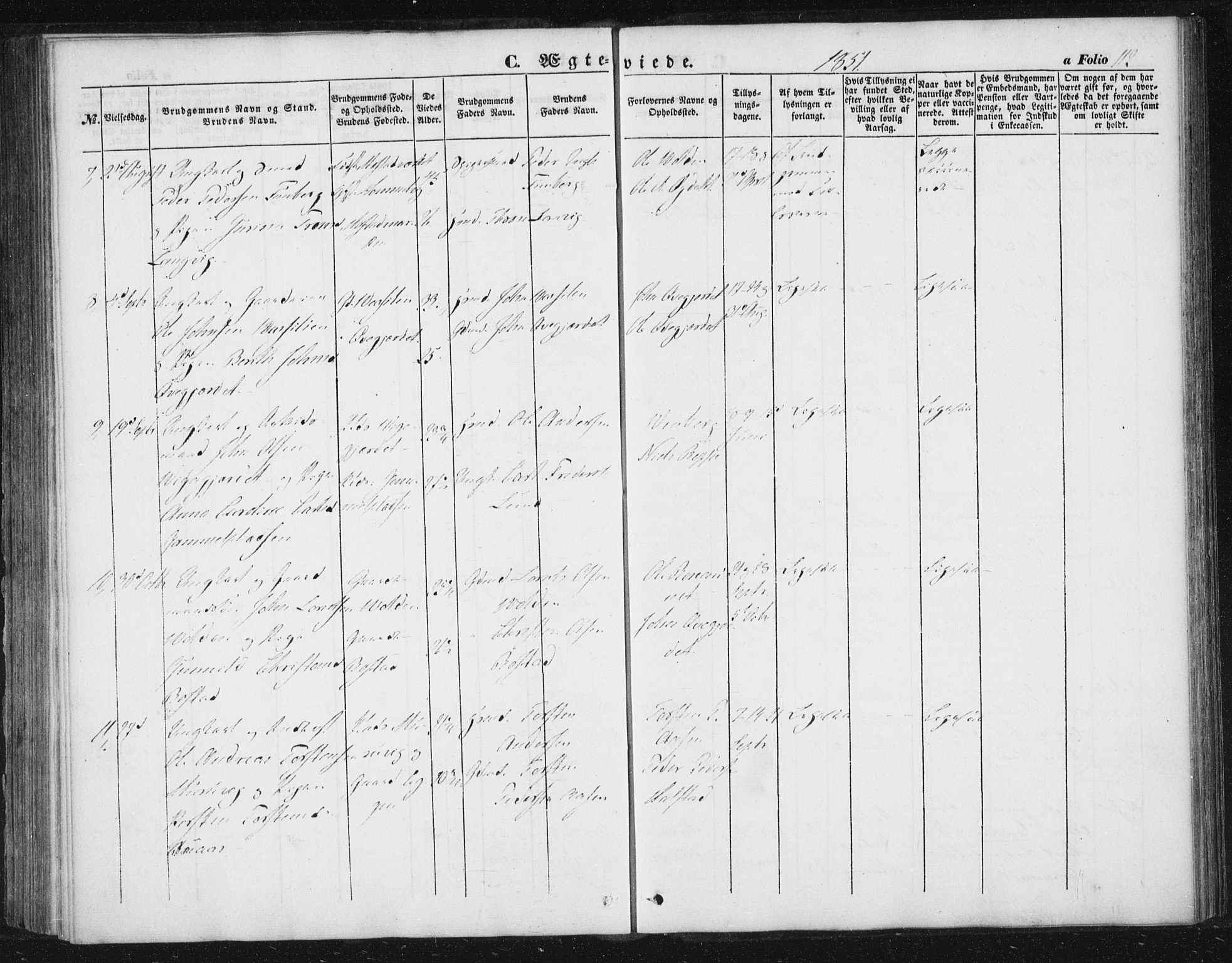 Ministerialprotokoller, klokkerbøker og fødselsregistre - Sør-Trøndelag, AV/SAT-A-1456/616/L0407: Parish register (official) no. 616A04, 1848-1856, p. 112