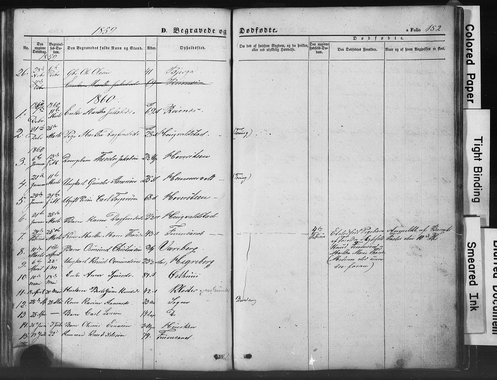 Rennesøy sokneprestkontor, SAST/A -101827/H/Ha/Hab/L0002: Parish register (copy) no. B 2, 1852-1880, p. 152