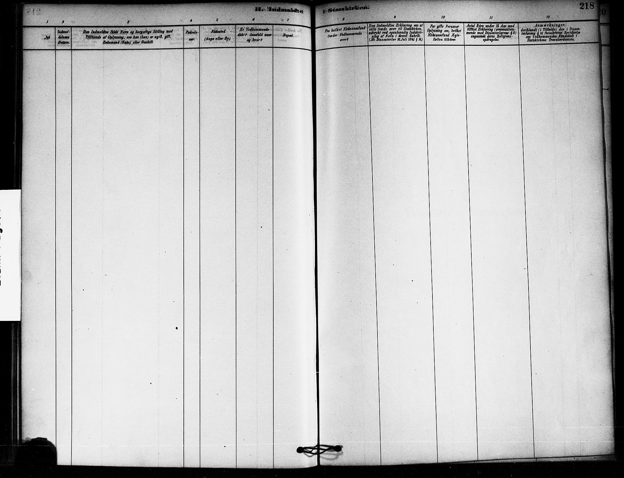 Aremark prestekontor Kirkebøker, AV/SAO-A-10899/F/Fa/L0005: Parish register (official) no. I 5, 1878-1897, p. 218