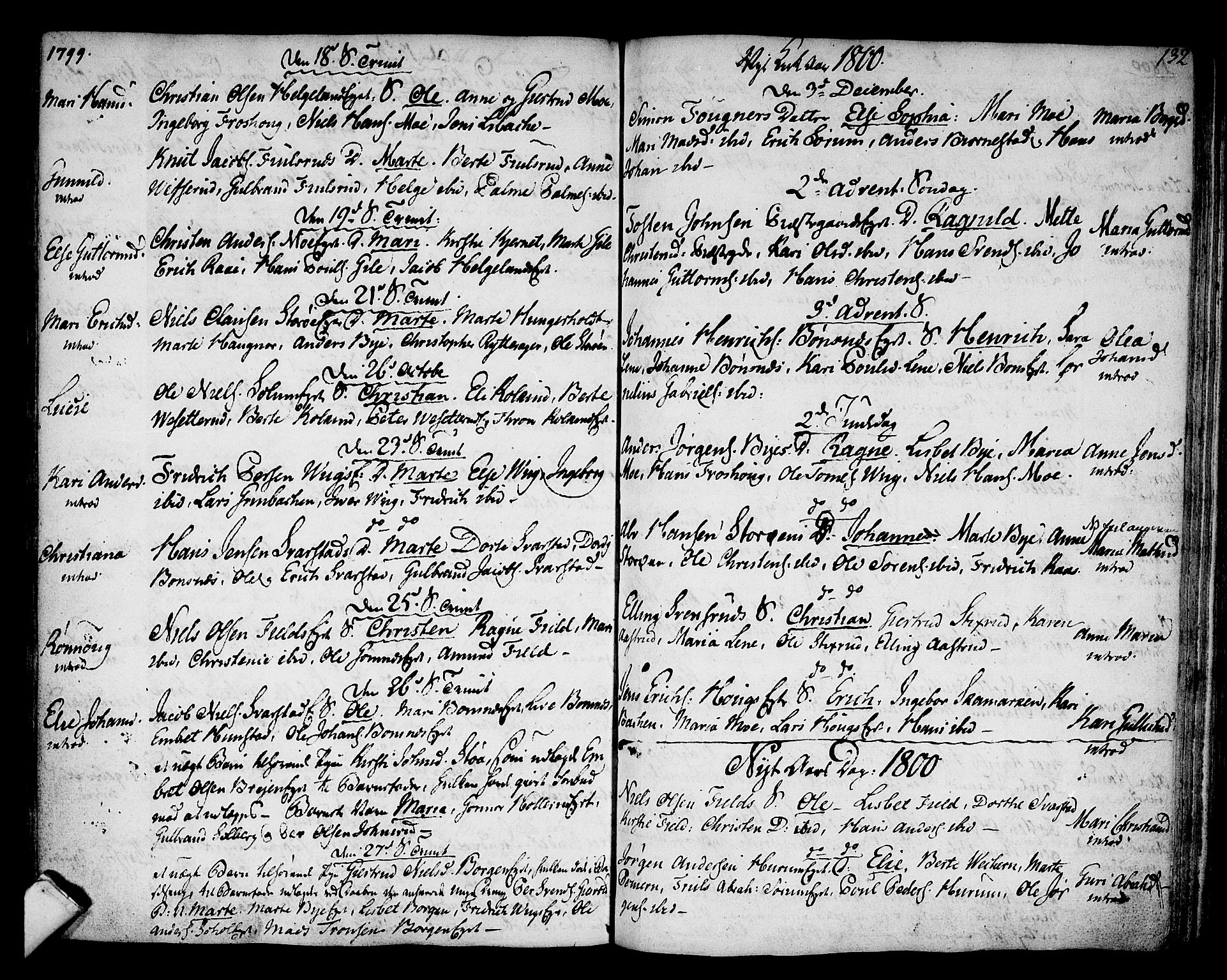Hole kirkebøker, SAKO/A-228/F/Fa/L0002: Parish register (official) no. I 2, 1766-1814, p. 132