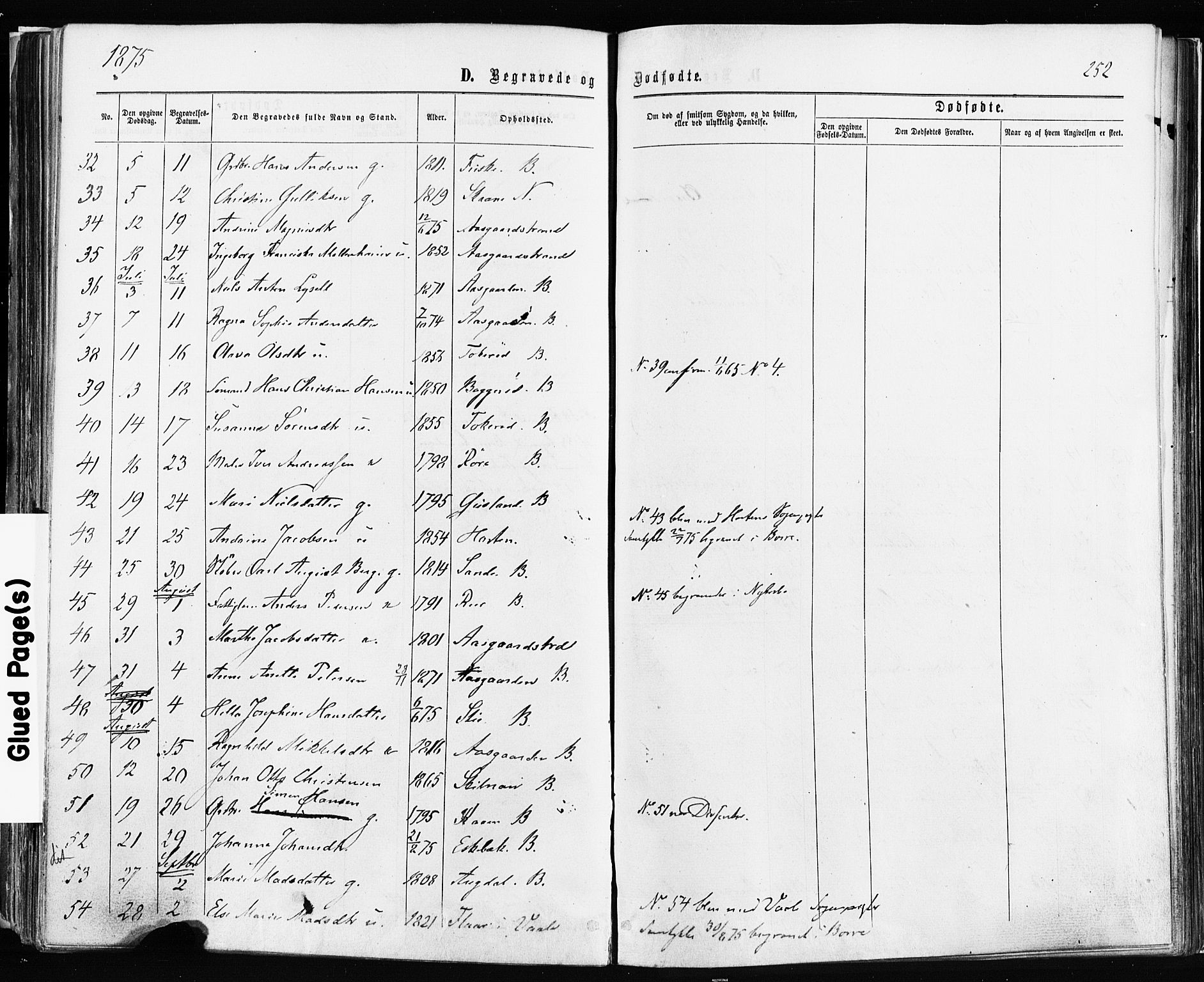 Borre kirkebøker, SAKO/A-338/F/Fa/L0008: Parish register (official) no. I 8, 1868-1877, p. 252