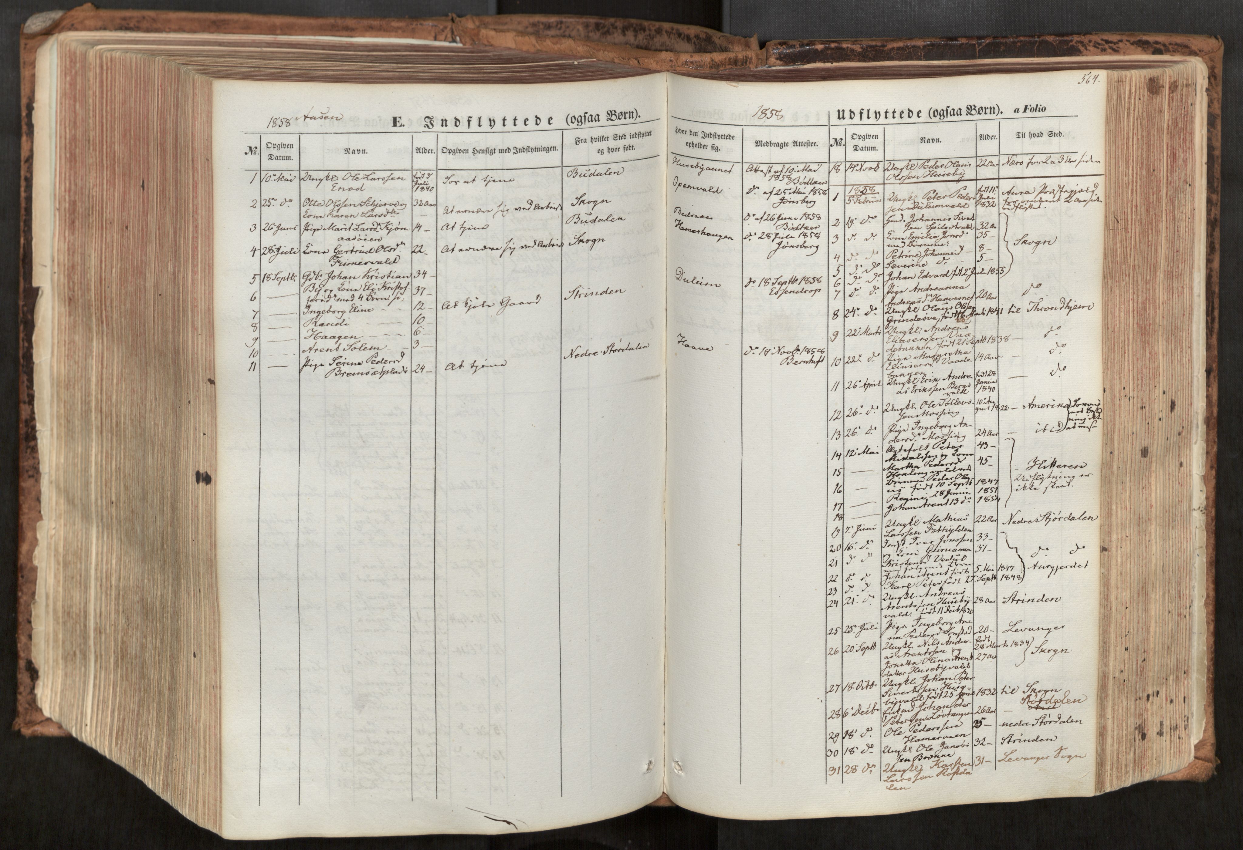 Ministerialprotokoller, klokkerbøker og fødselsregistre - Nord-Trøndelag, SAT/A-1458/713/L0116: Parish register (official) no. 713A07, 1850-1877, p. 564