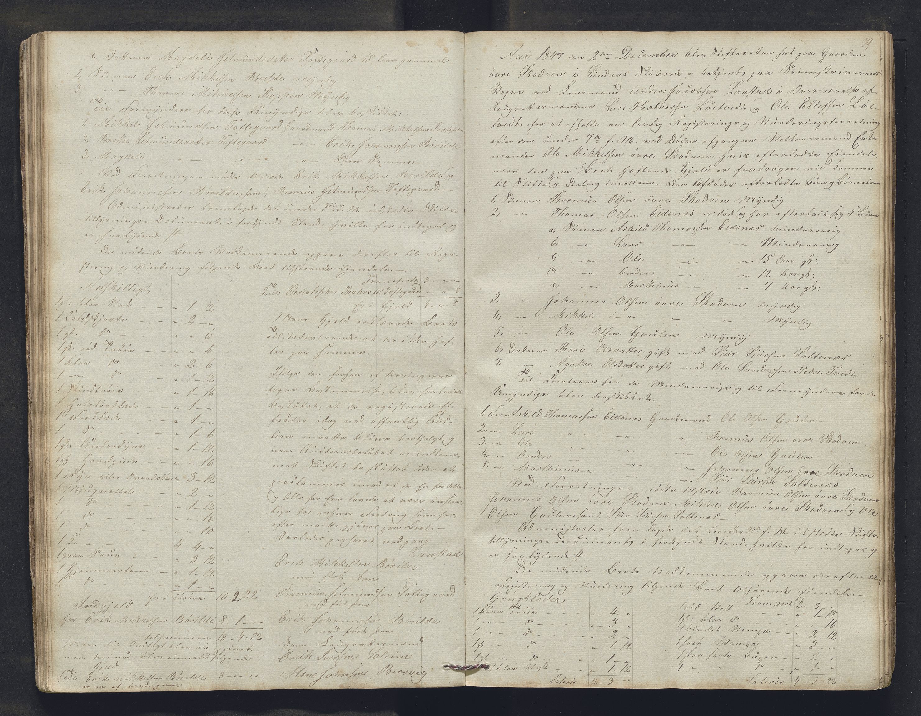 Nordhordland sorenskrivar, AV/SAB-A-2901/1/H/Hb/L0015: Registreringsprotokollar, 1846-1850, p. 39