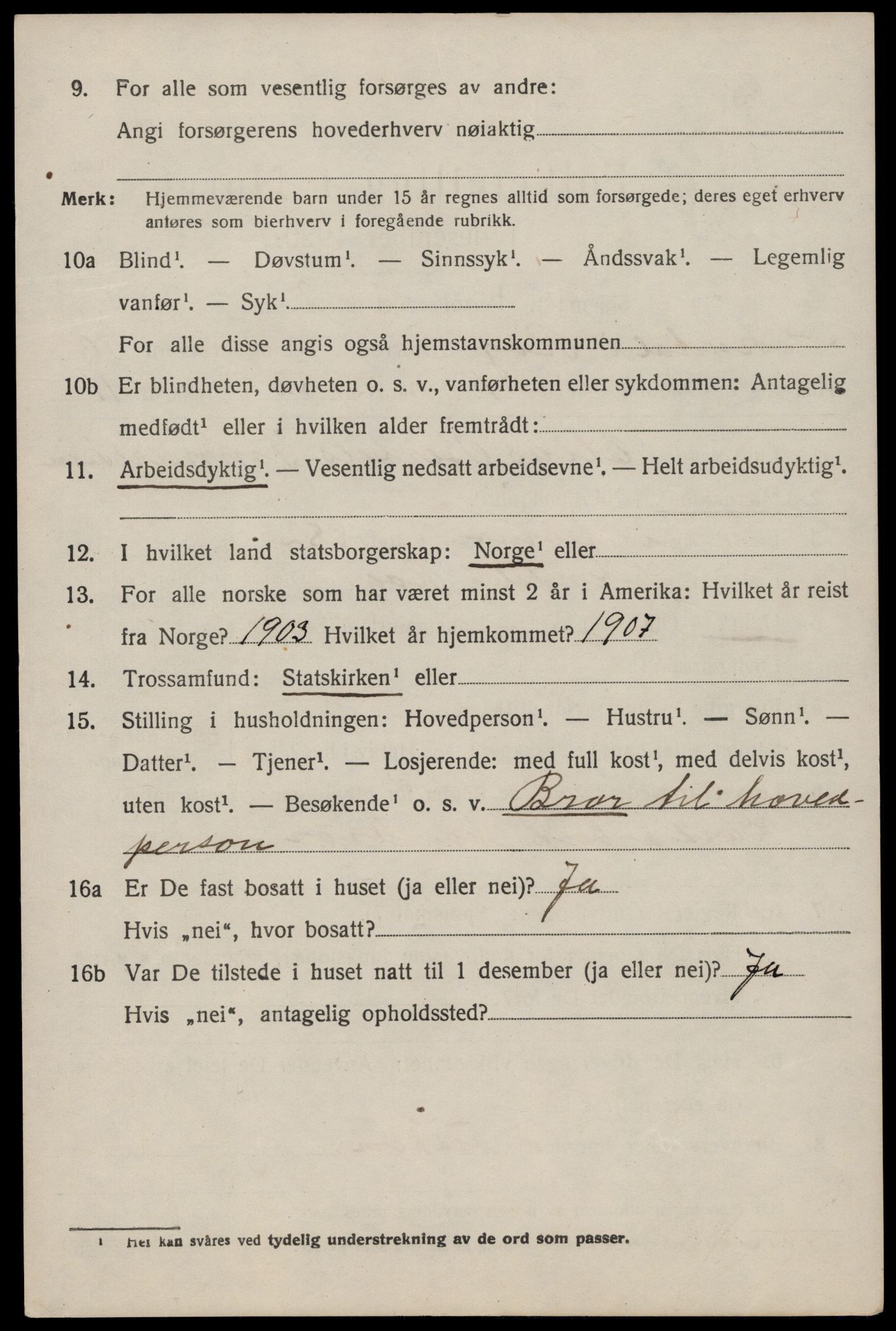 SAST, 1920 census for Sokndal, 1920, p. 5722