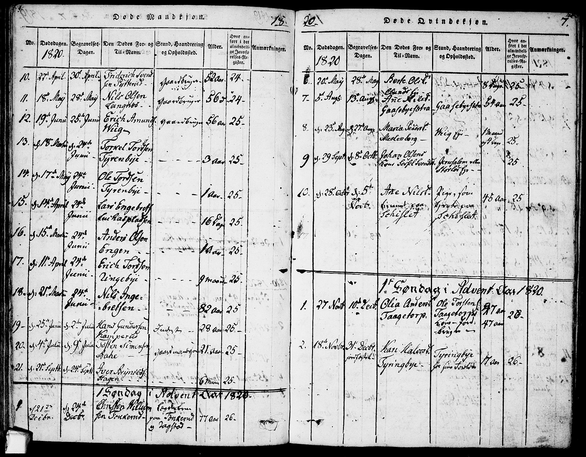 Rødenes prestekontor Kirkebøker, AV/SAO-A-2005/F/Fa/L0004: Parish register (official) no. I 4, 1814-1838, p. 104