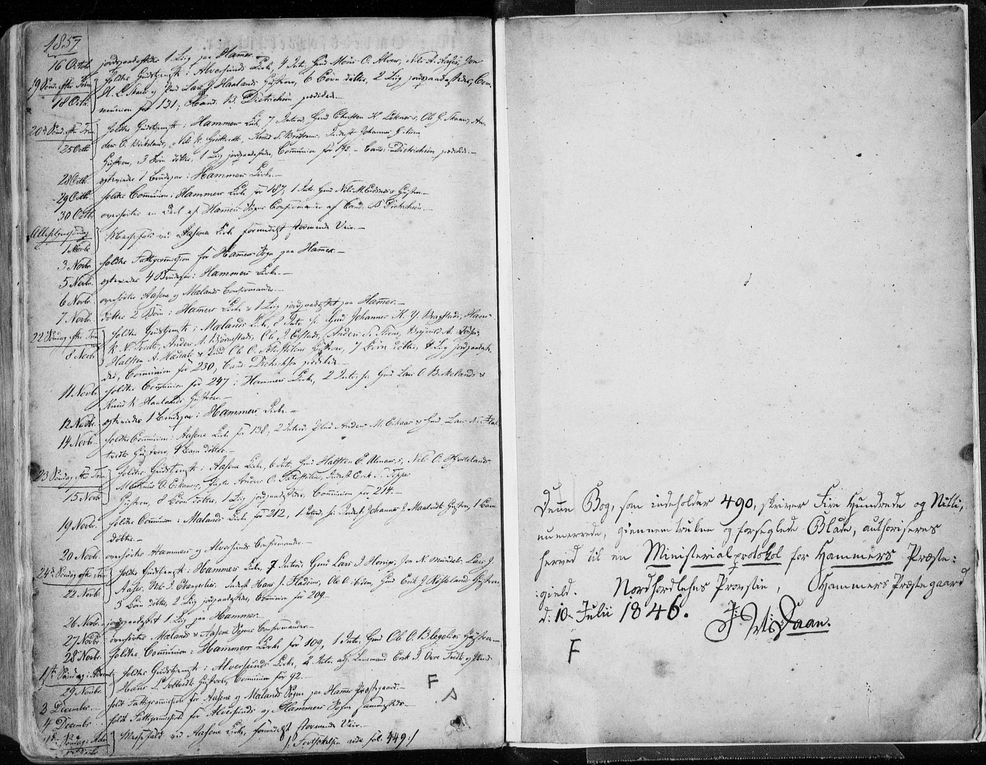 Hamre sokneprestembete, AV/SAB-A-75501/H/Ha/Haa/Haaa/L0013: Parish register (official) no. A 13, 1846-1857