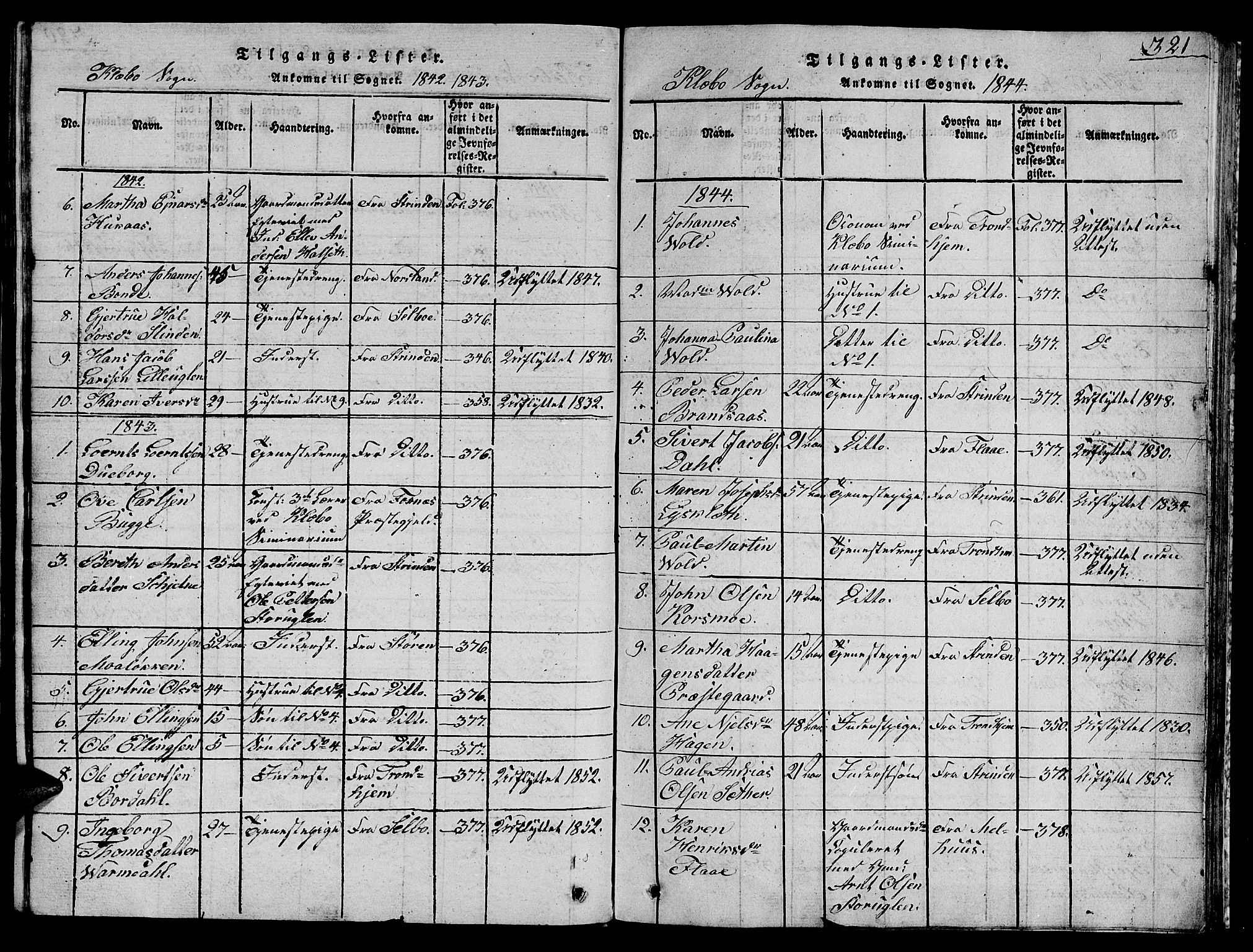 Ministerialprotokoller, klokkerbøker og fødselsregistre - Sør-Trøndelag, SAT/A-1456/618/L0450: Parish register (copy) no. 618C01, 1816-1865, p. 321