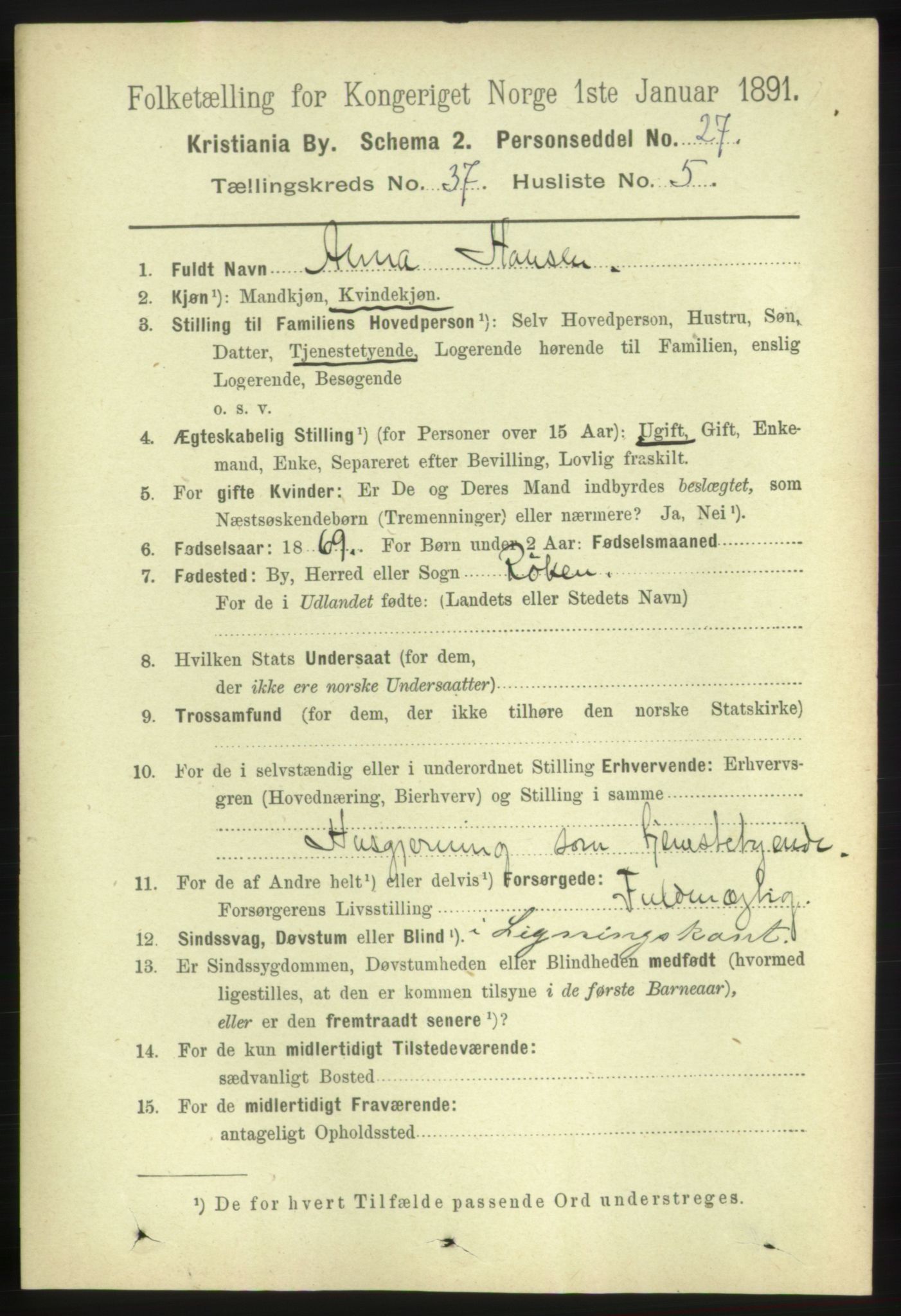 RA, 1891 census for 0301 Kristiania, 1891, p. 20572