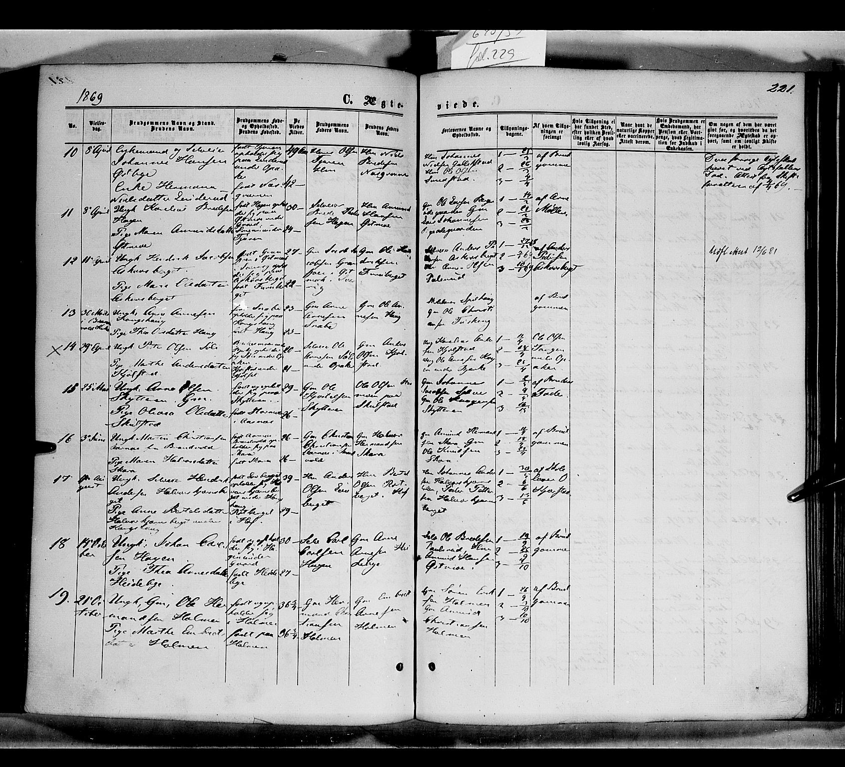 Grue prestekontor, AV/SAH-PREST-036/H/Ha/Haa/L0010: Parish register (official) no. 10, 1864-1873, p. 221