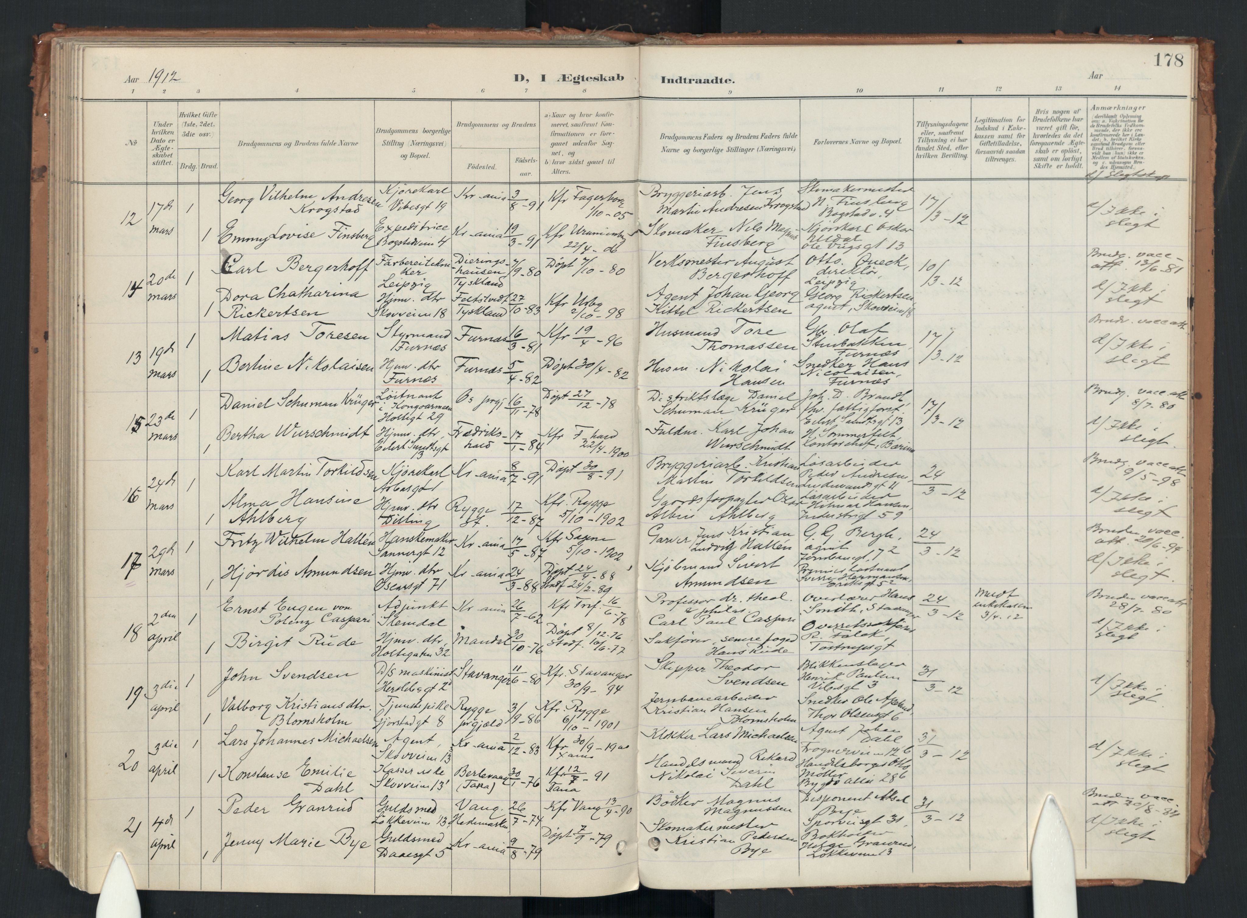 Uranienborg prestekontor Kirkebøker, AV/SAO-A-10877/F/Fa/L0007: Parish register (official) no. 7, 1896-1914, p. 178