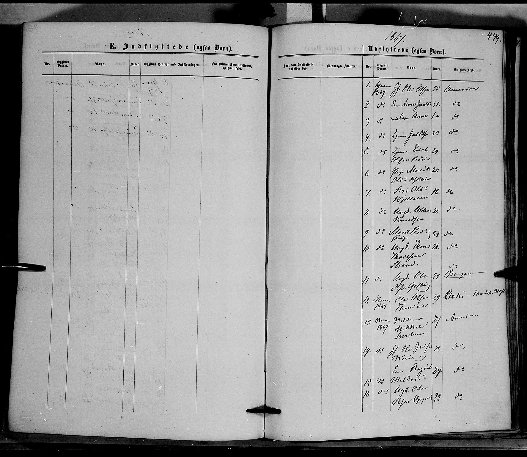 Nord-Aurdal prestekontor, SAH/PREST-132/H/Ha/Haa/L0008: Parish register (official) no. 8, 1863-1875, p. 449