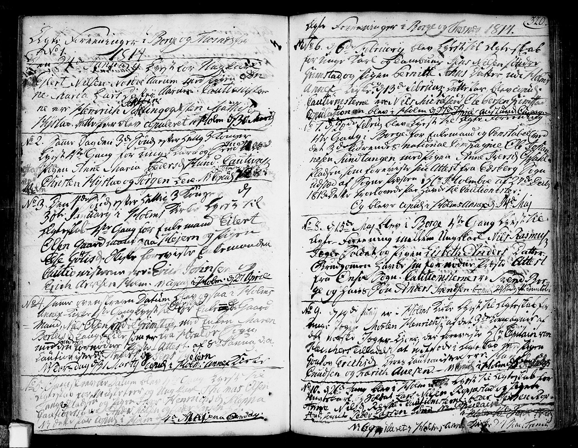 Borge prestekontor Kirkebøker, SAO/A-10903/F/Fa/L0002: Parish register (official) no. I 2, 1791-1817, p. 320