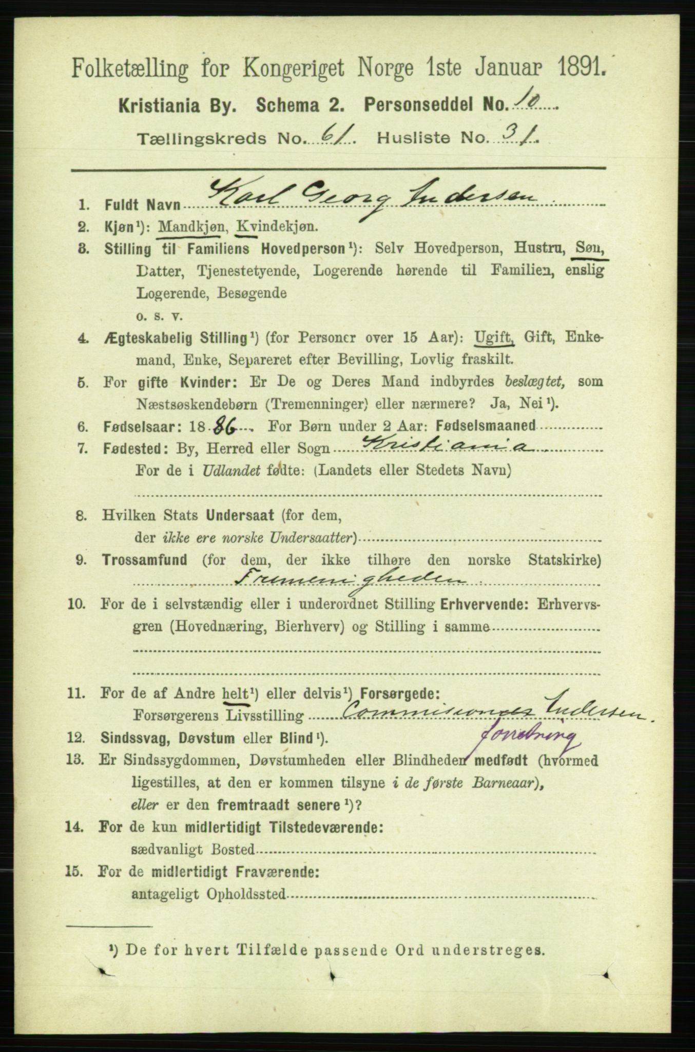 RA, 1891 census for 0301 Kristiania, 1891, p. 32776