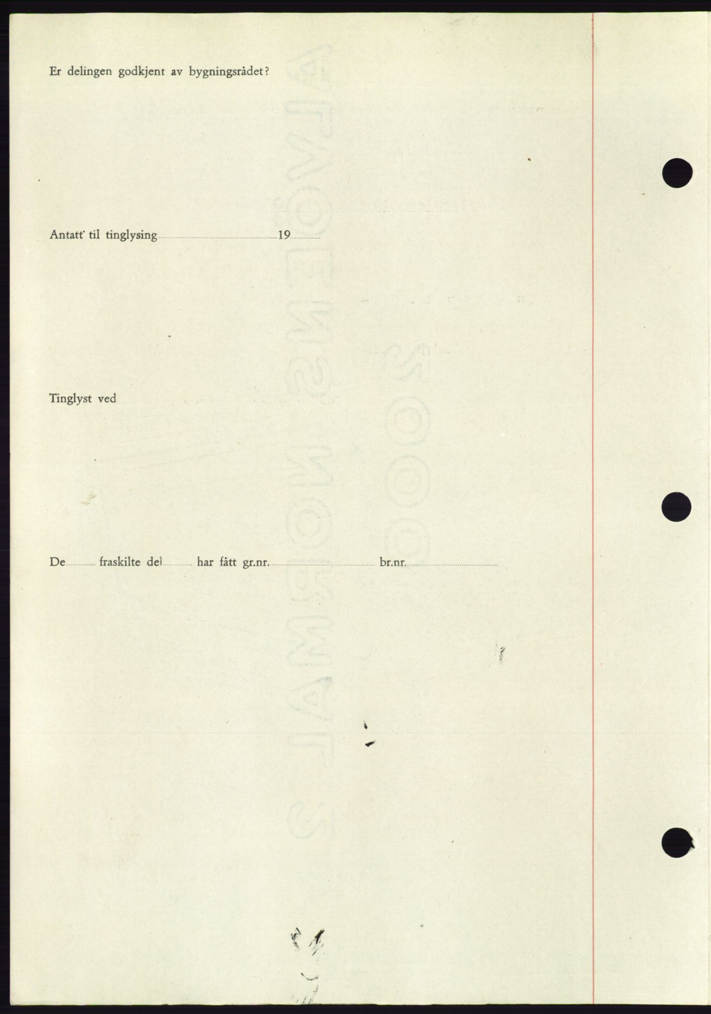 Søre Sunnmøre sorenskriveri, AV/SAT-A-4122/1/2/2C/L0084: Mortgage book no. 10A, 1949-1949, Diary no: : 701/1949