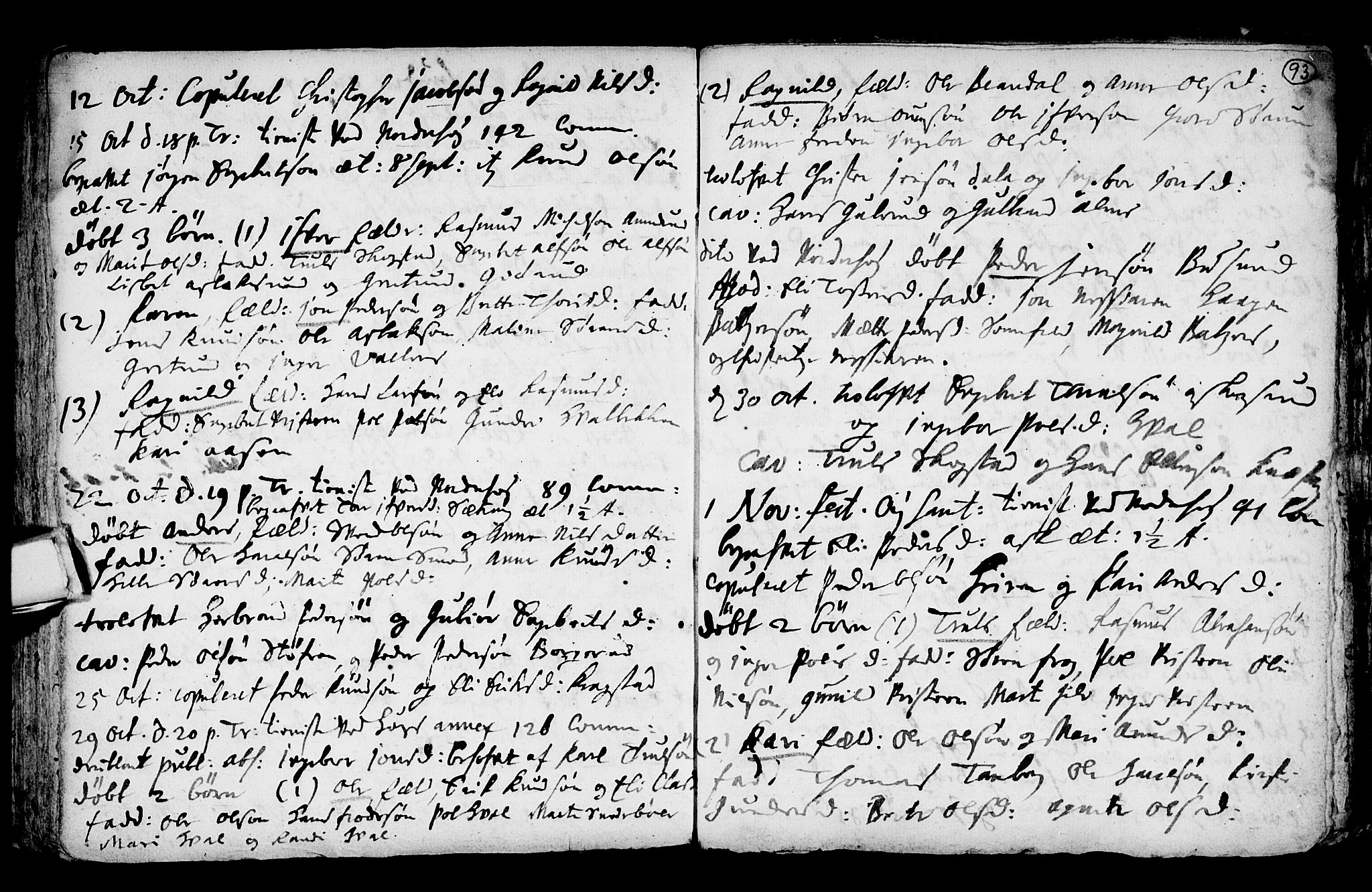 Norderhov kirkebøker, AV/SAKO-A-237/F/Fa/L0001: Parish register (official) no. 1, 1704-1716, p. 93