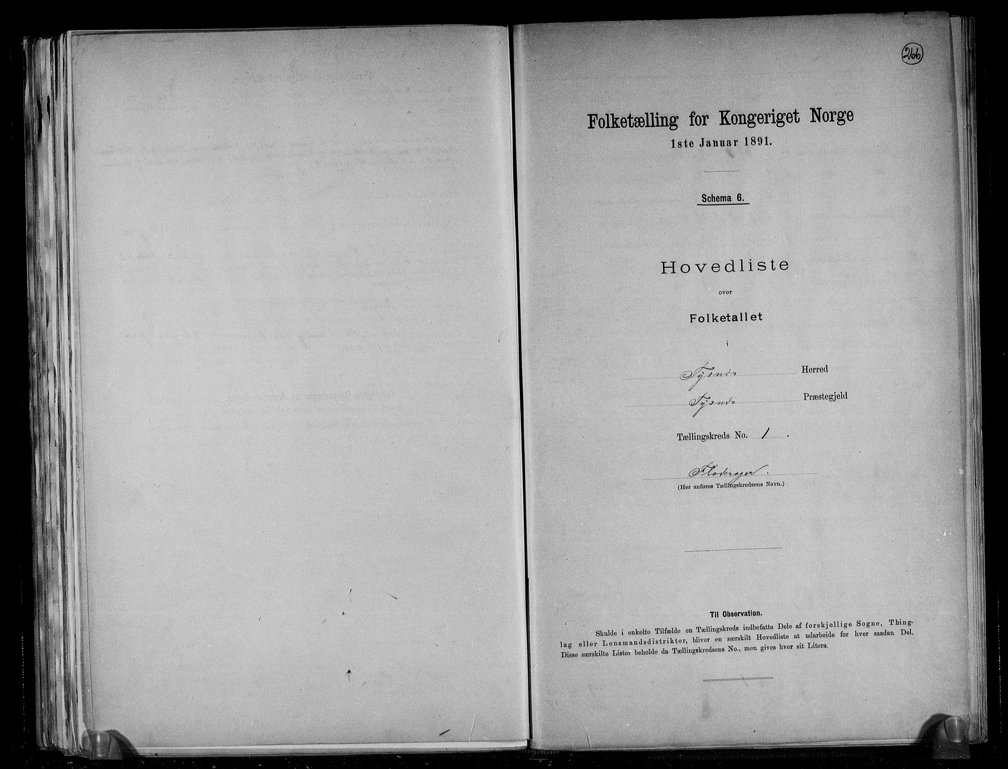 RA, 1891 census for 1223 Tysnes, 1891, p. 4