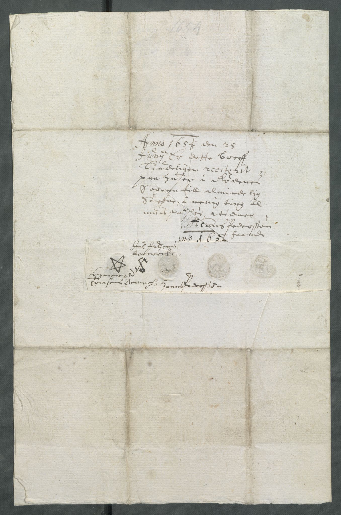 Riksarkivets diplomsamling, AV/RA-EA-5965/F02/L0166: Dokumenter, 1654-1656, p. 7