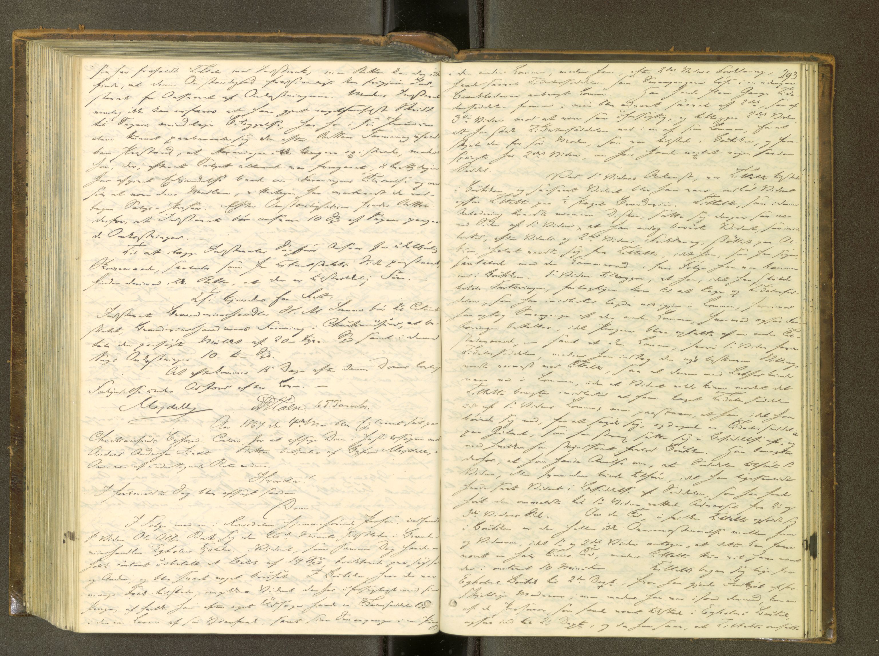 Kristiansund byfogd, AV/SAT-A-4587/A/04/L0003: Domprotokoll. Aut. 08.10.1861, 1861-1868, p. 292b-293a