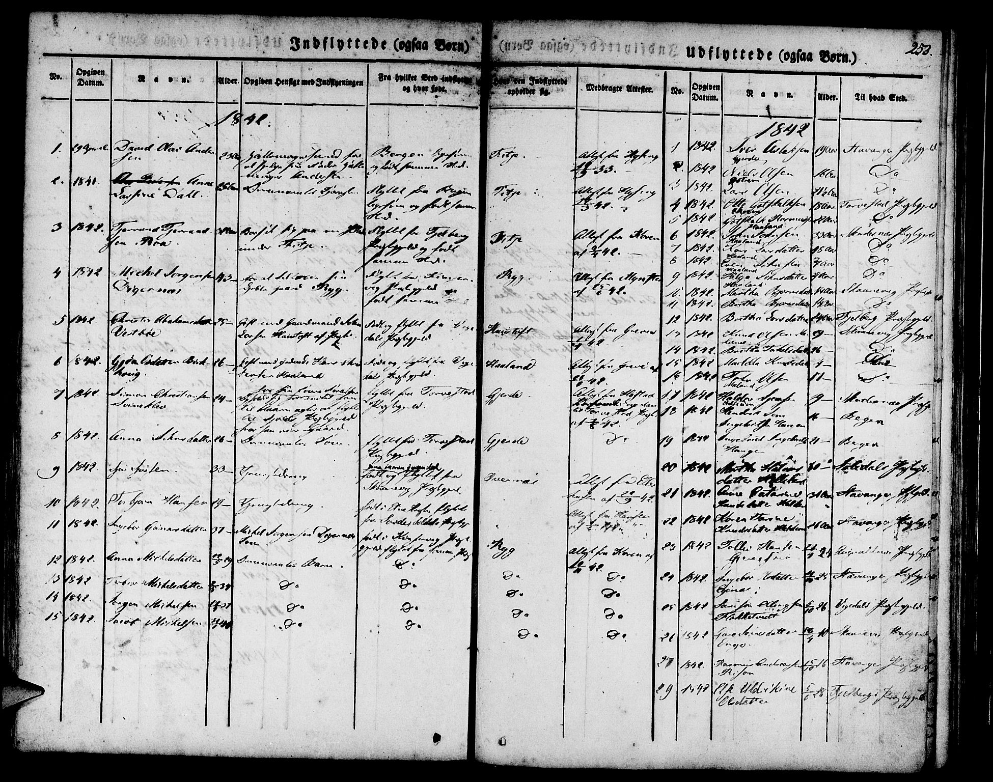 Etne sokneprestembete, SAB/A-75001/H/Haa: Parish register (official) no. A 7, 1831-1847, p. 253