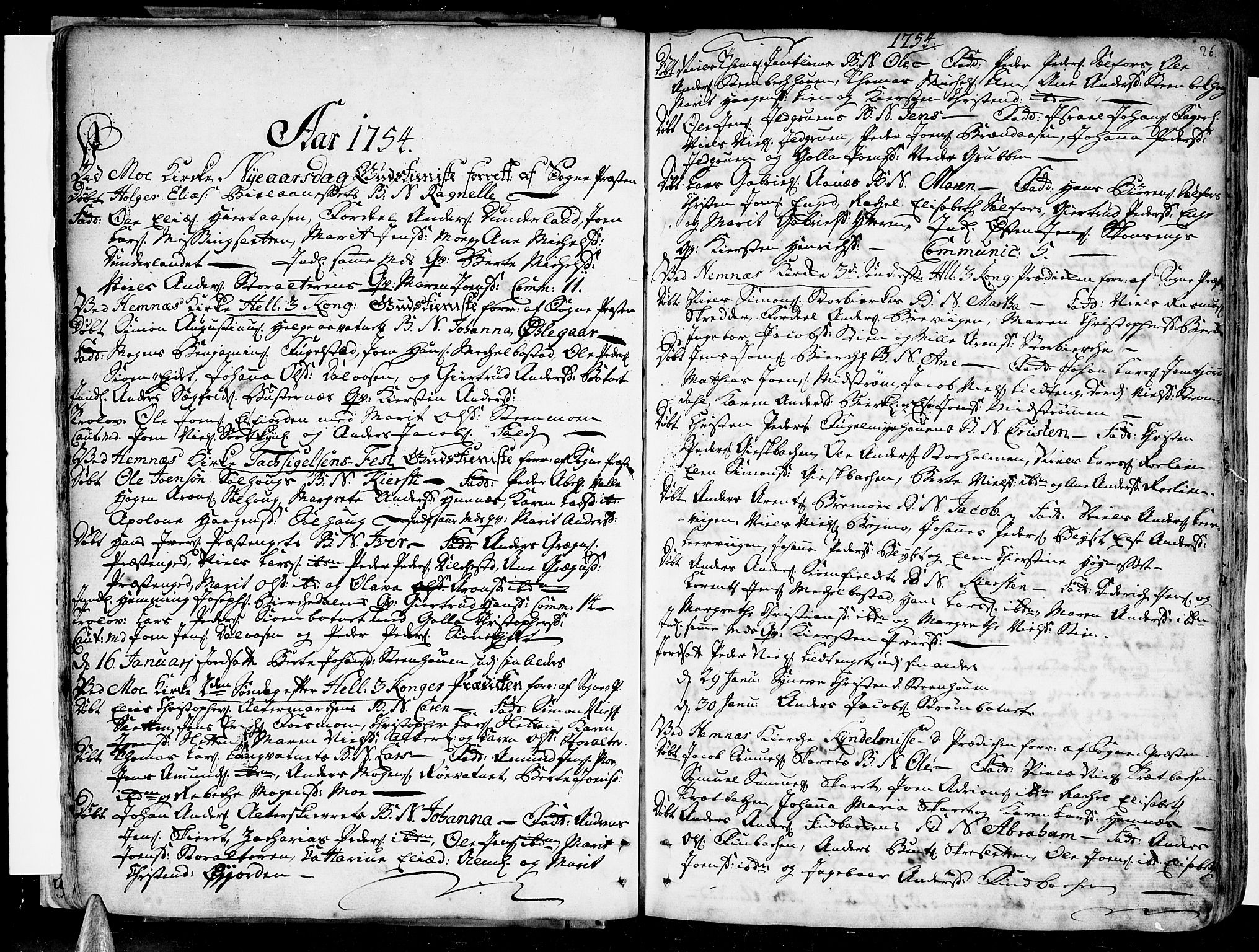 Ministerialprotokoller, klokkerbøker og fødselsregistre - Nordland, SAT/A-1459/825/L0348: Parish register (official) no. 825A04, 1752-1788, p. 26