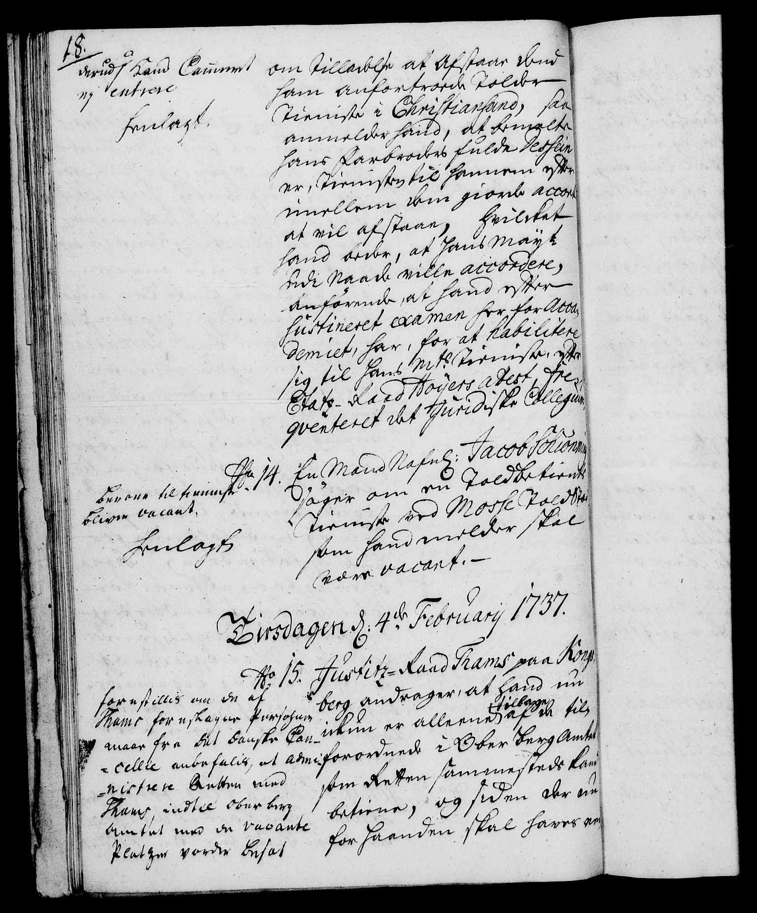 Rentekammeret, Kammerkanselliet, RA/EA-3111/G/Gh/Gha/L0020: Norsk ekstraktmemorialprotokoll (merket RK 53.65), 1738-1739, p. 18