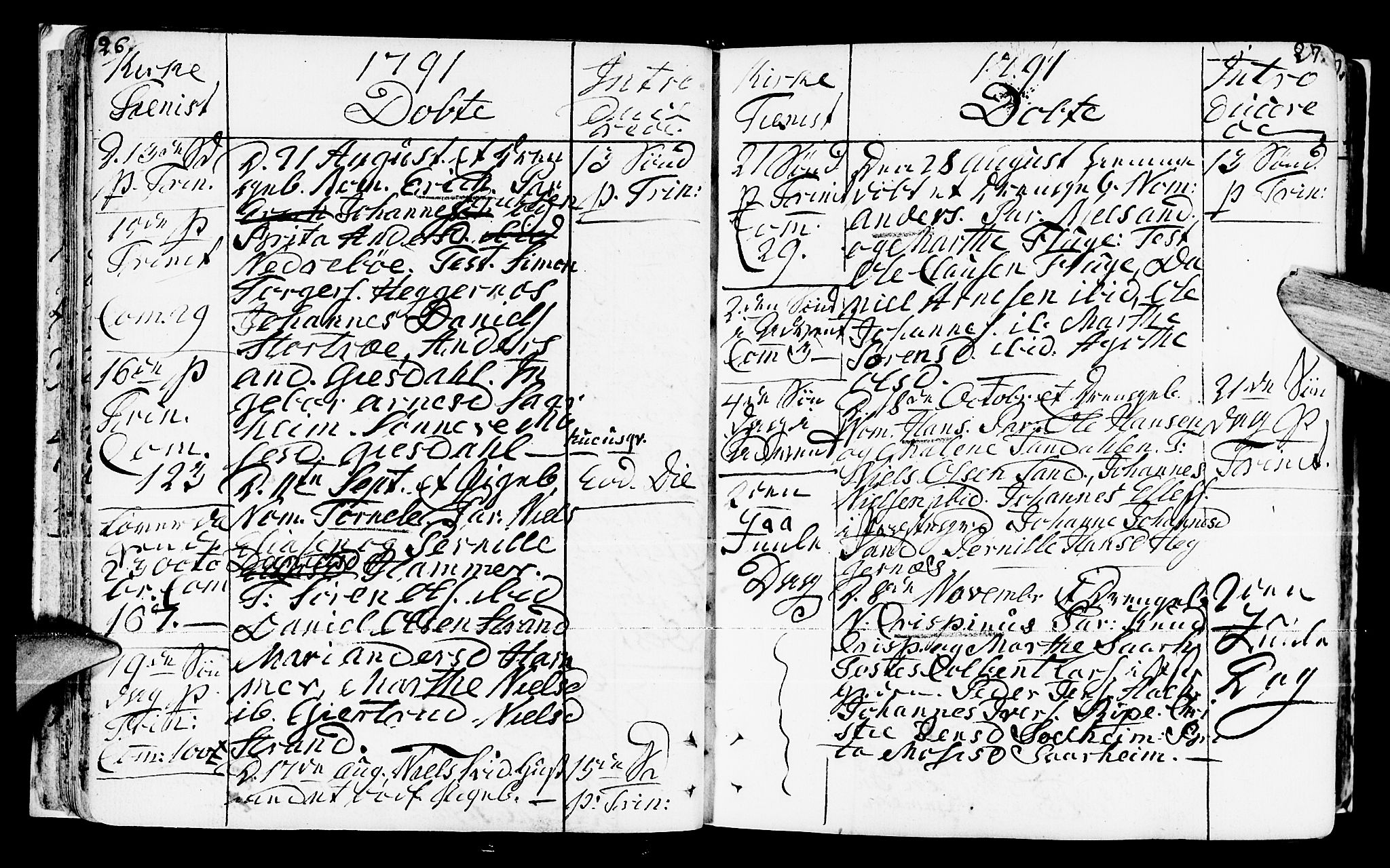 Jølster sokneprestembete, AV/SAB-A-80701/H/Haa/Haaa/L0005: Parish register (official) no. A 5, 1790-1821, p. 26-27