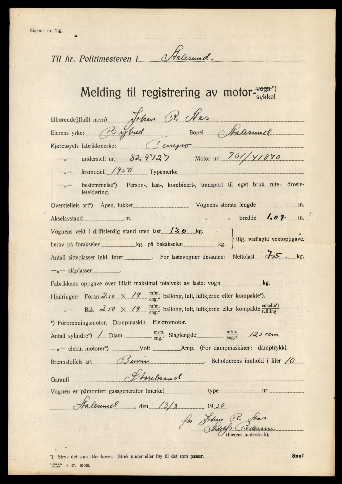 Møre og Romsdal vegkontor - Ålesund trafikkstasjon, AV/SAT-A-4099/F/Fe/L0029: Registreringskort for kjøretøy T 11430 - T 11619, 1927-1998, p. 1319