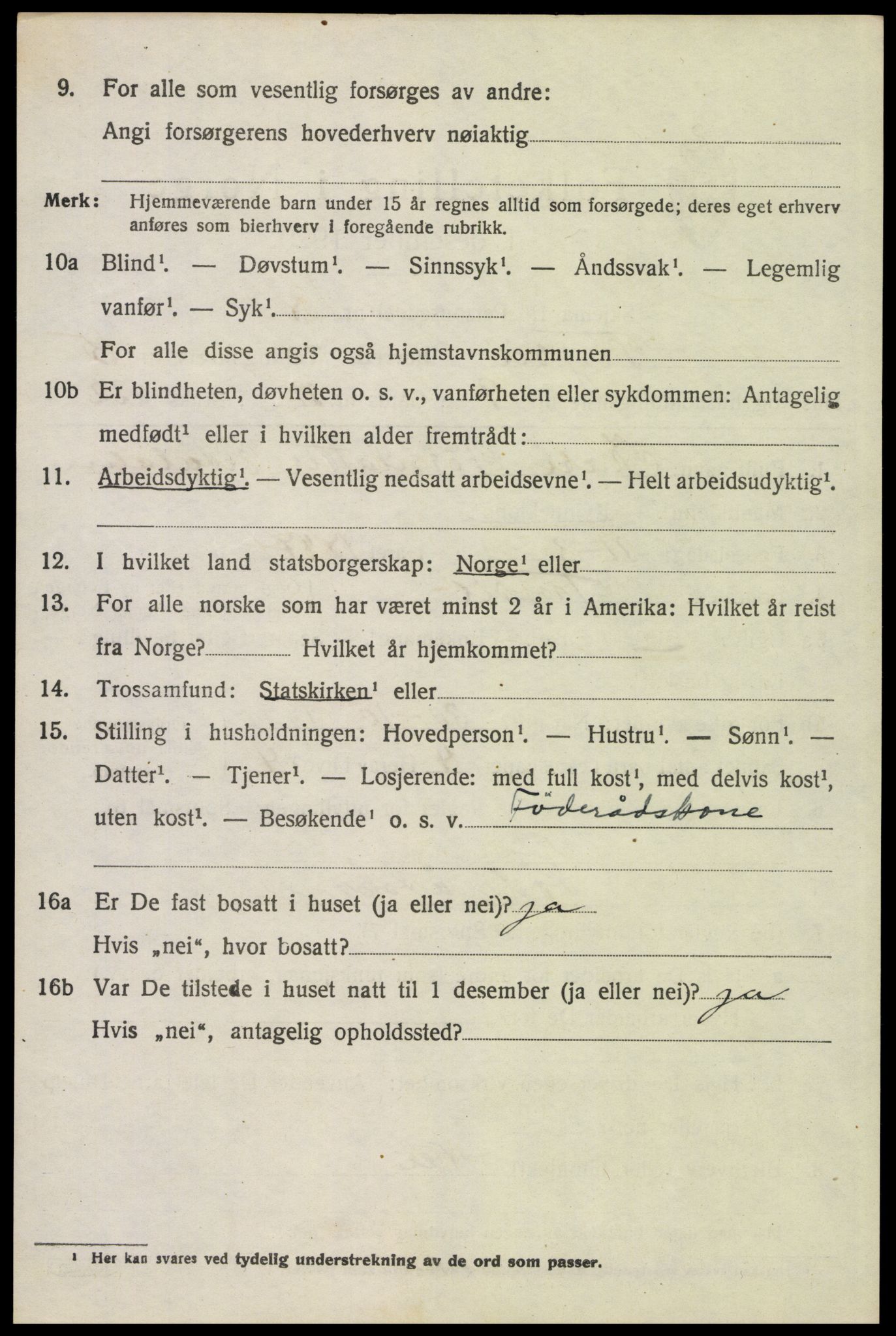 SAH, 1920 census for Trysil, 1920, p. 7750