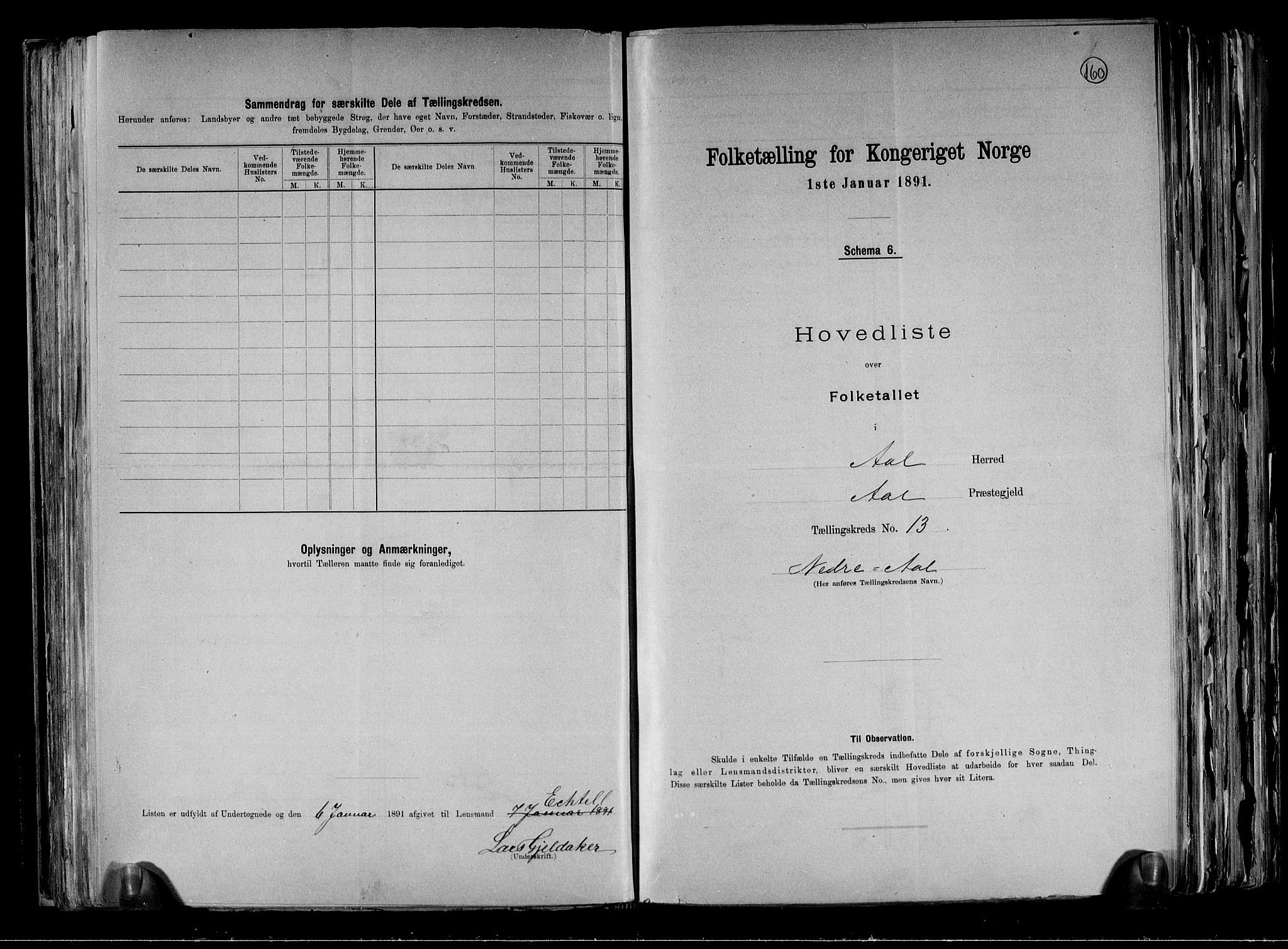 RA, 1891 census for 0619 Ål, 1891, p. 30